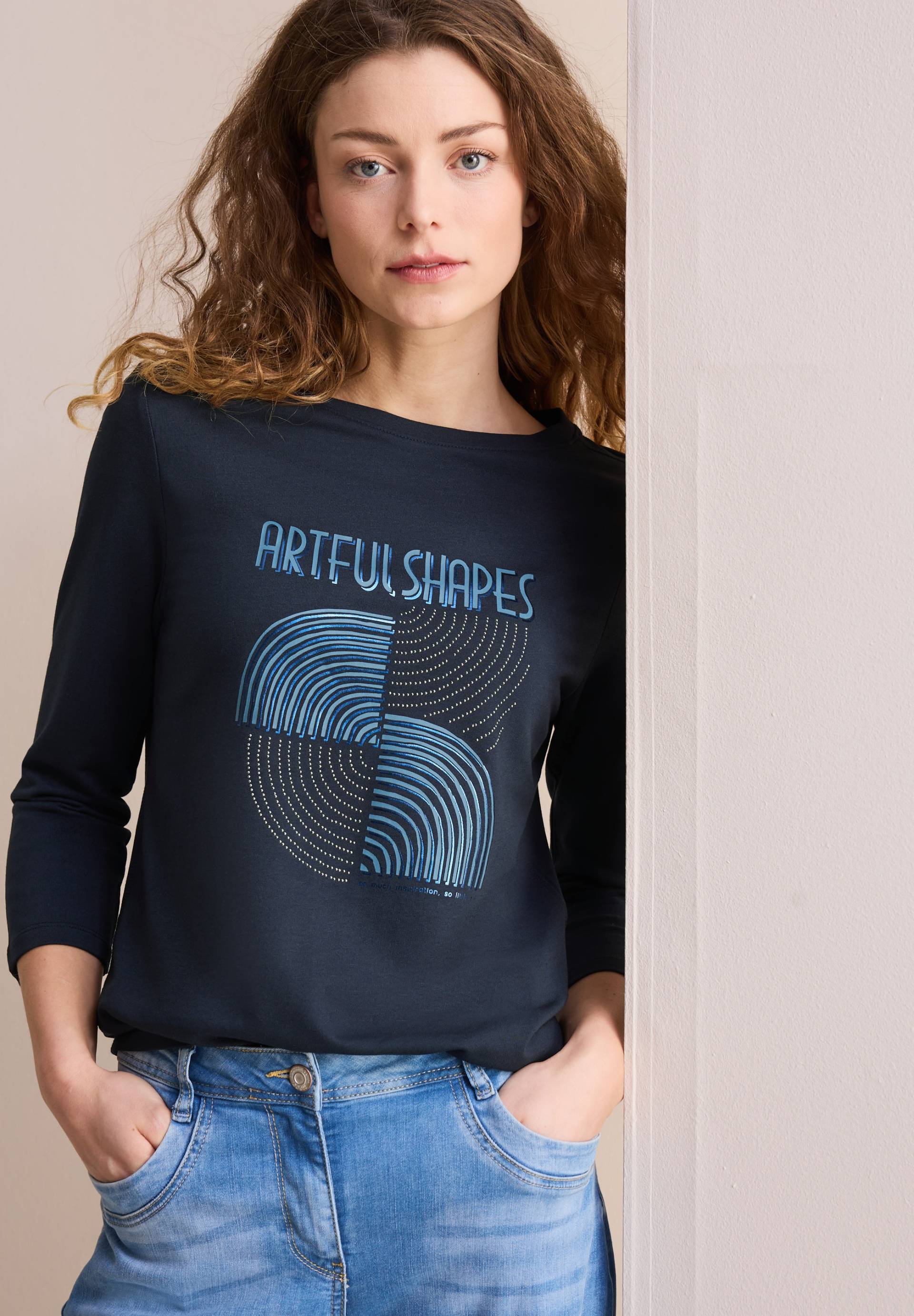 Cecil Langarmshirt, mit Schimmer-Print Cecil Langarmshirt, mit Schimmer-Print von Cecil