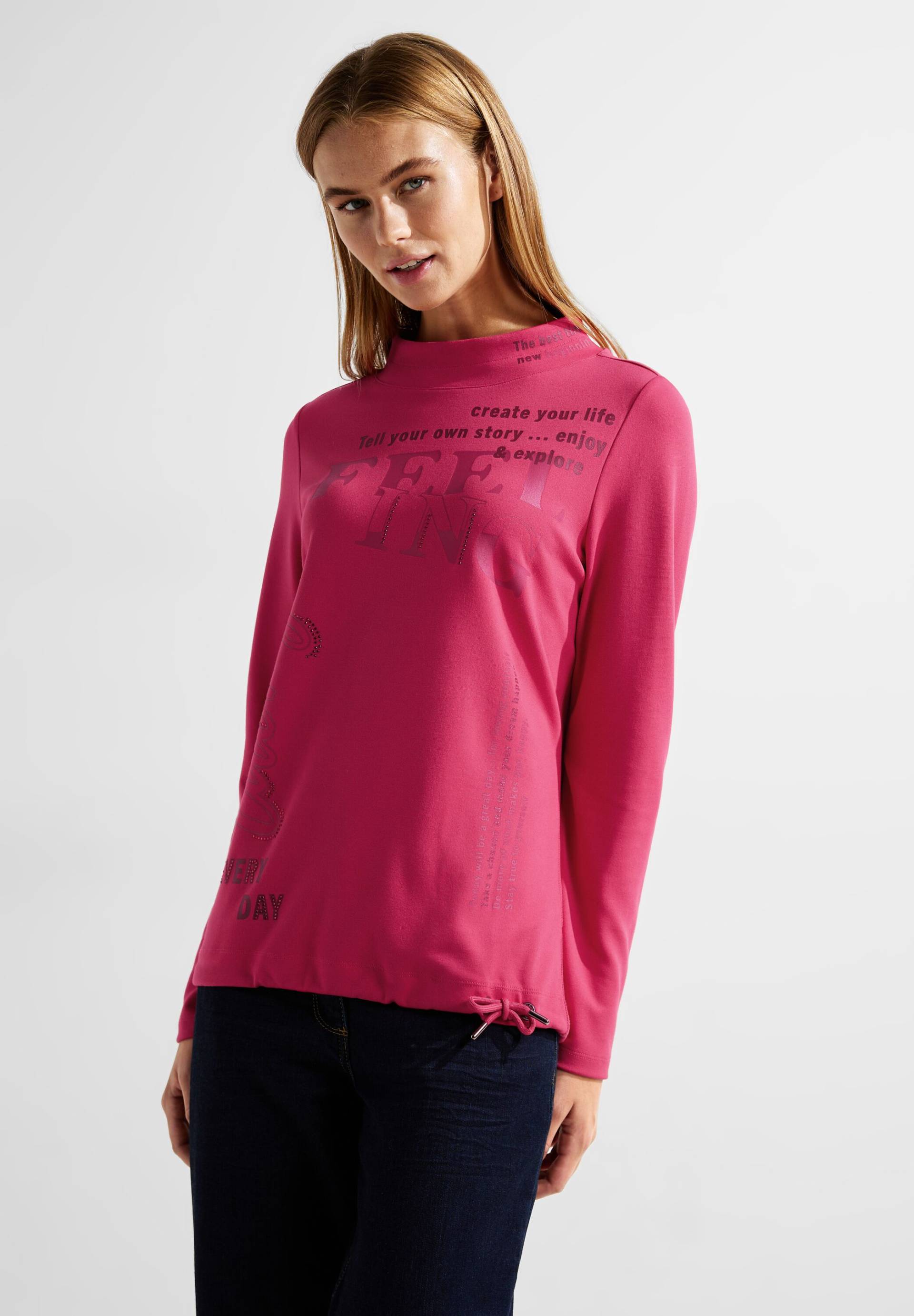 Cecil Langarmshirt »Langarmshirt mit Wording« von Cecil