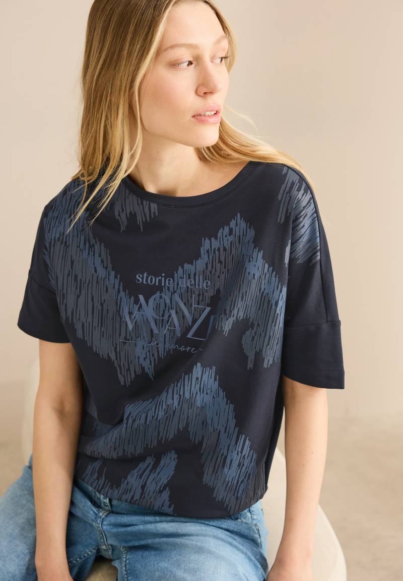 Cecil Print-Shirt, mit Wording von Cecil