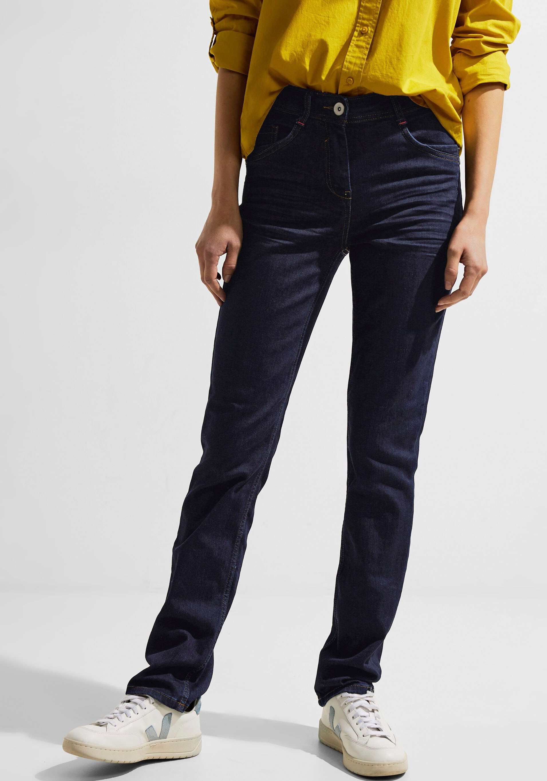 Cecil Slim-fit-Jeans, mit dunkelblauer Waschung von Cecil