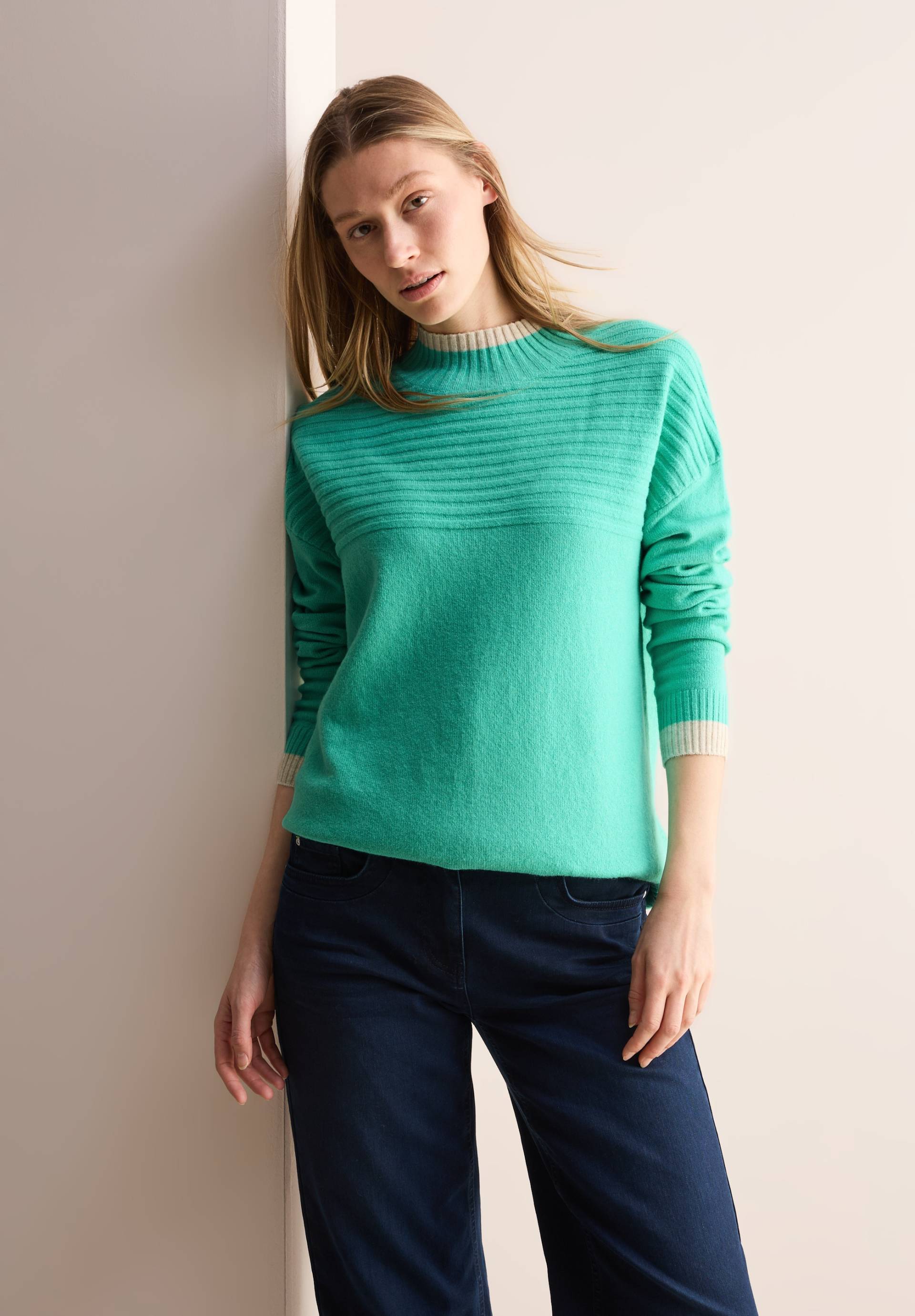 Cecil Stehkragenpullover, mit Elasthan-Anteil Cecil Stehkragenpullover, mit Elasthan-Anteil von Cecil
