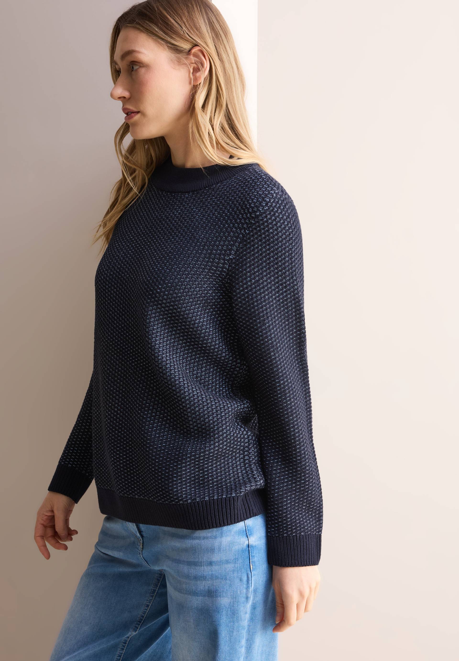 Cecil Stehkragenpullover, mit Struktur Cecil Stehkragenpullover, mit Struktur von Cecil