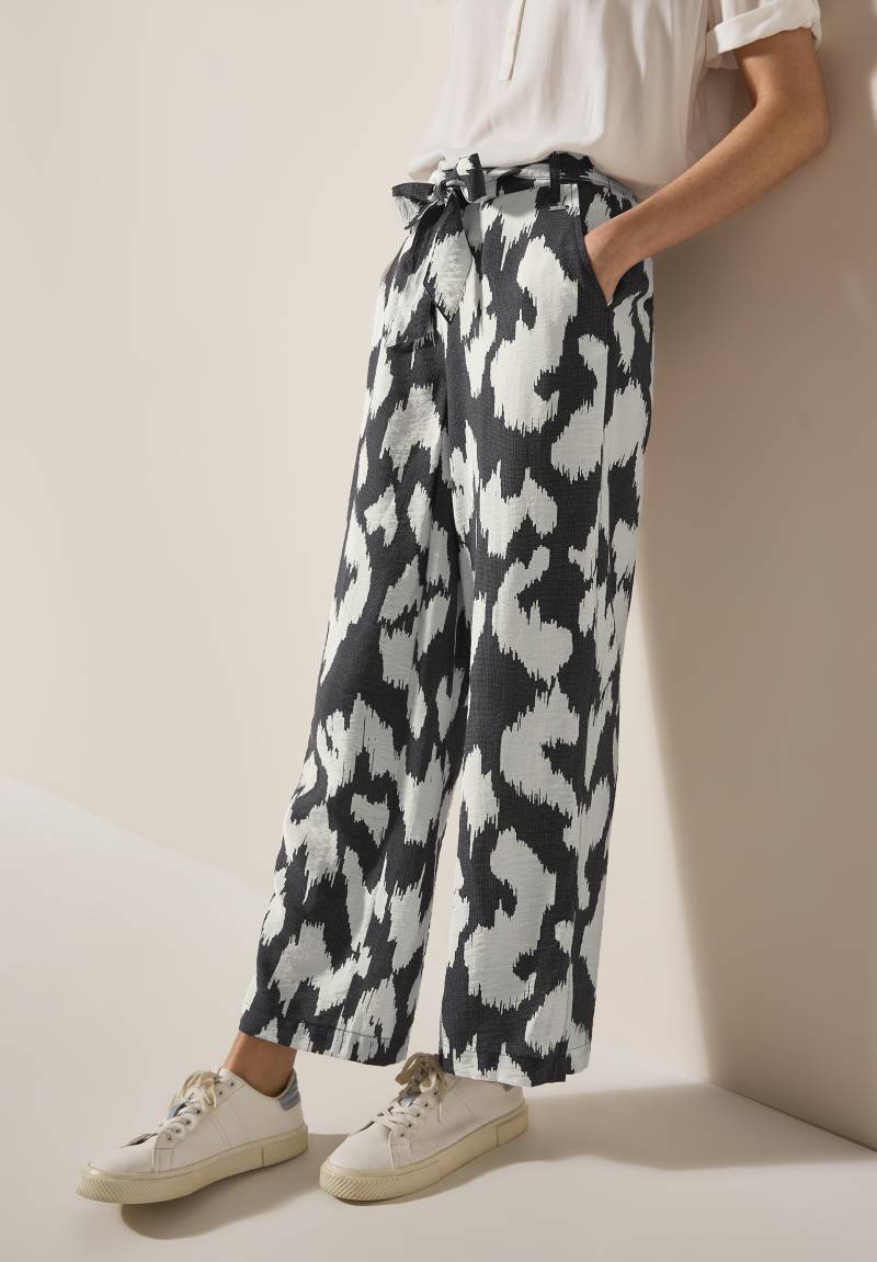 Cecil Stoffhose »Style Neele«, mit grafischem Muster und Gürteldetail vorne von Cecil