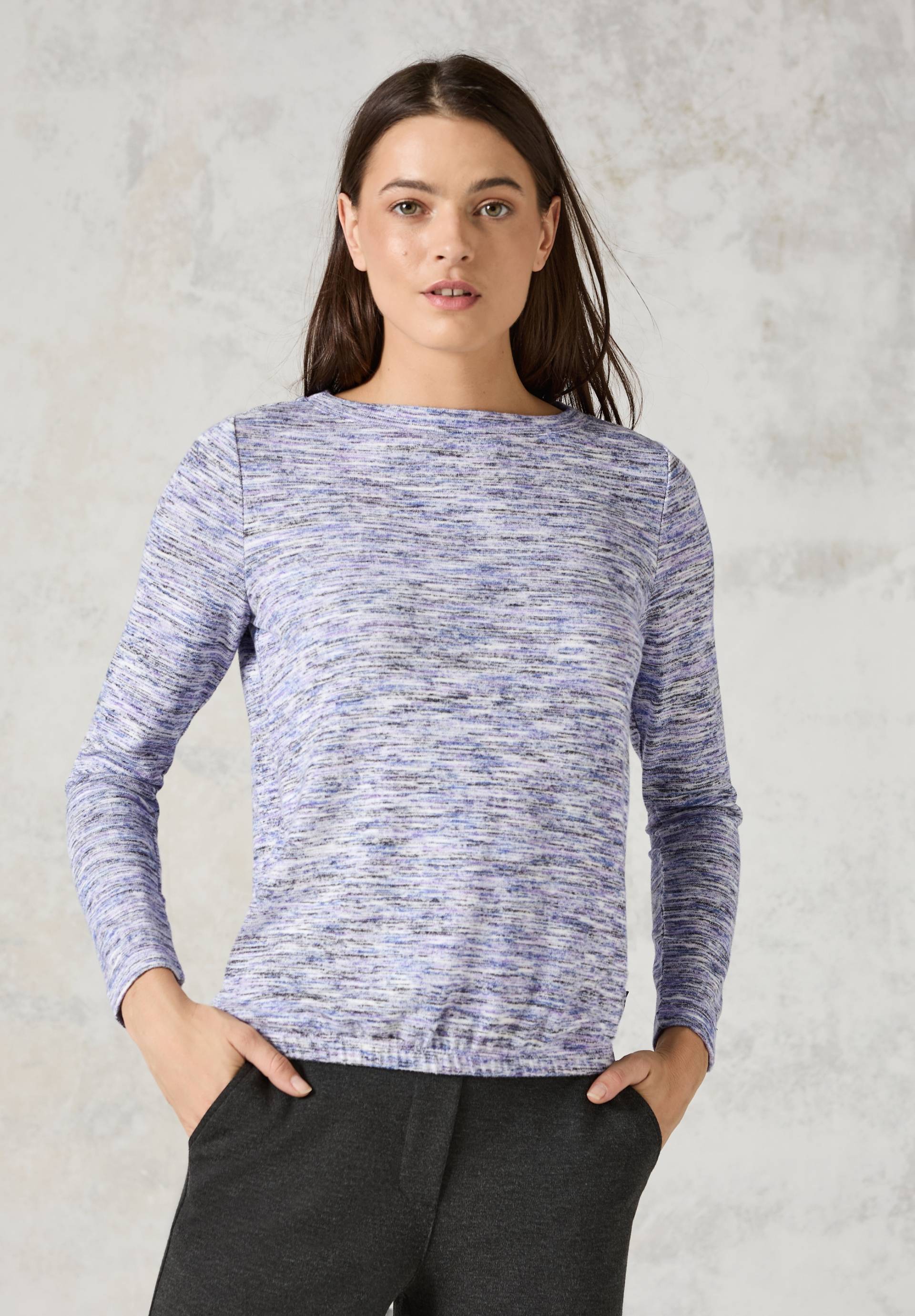 Cecil Strickpullover, meliert, mit U-Boot-Ausschnitt Cecil Strickpullover, meliert, mit U-Boot-Ausschnitt von Cecil