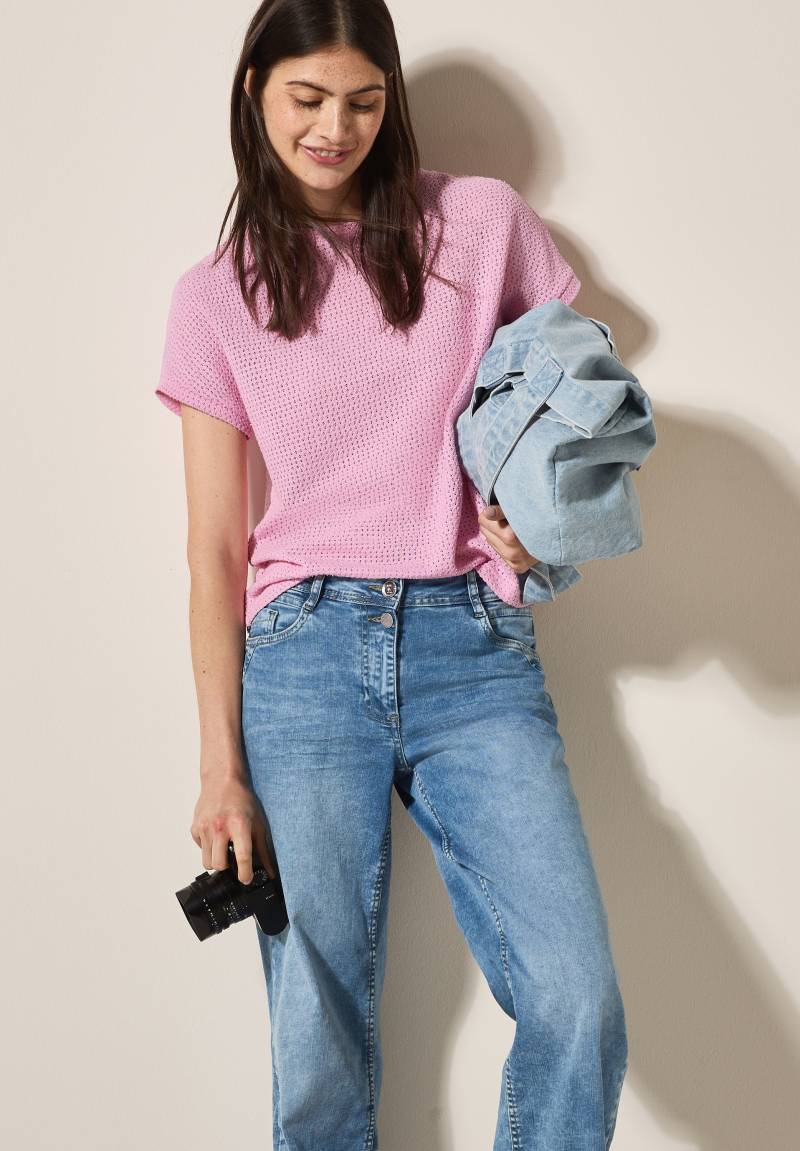 Cecil T-Shirt, in luftiger Strick-Optik von Cecil