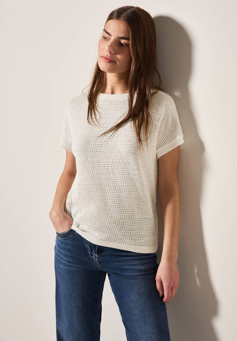 Cecil T-Shirt, in luftiger Strick-Optik von Cecil