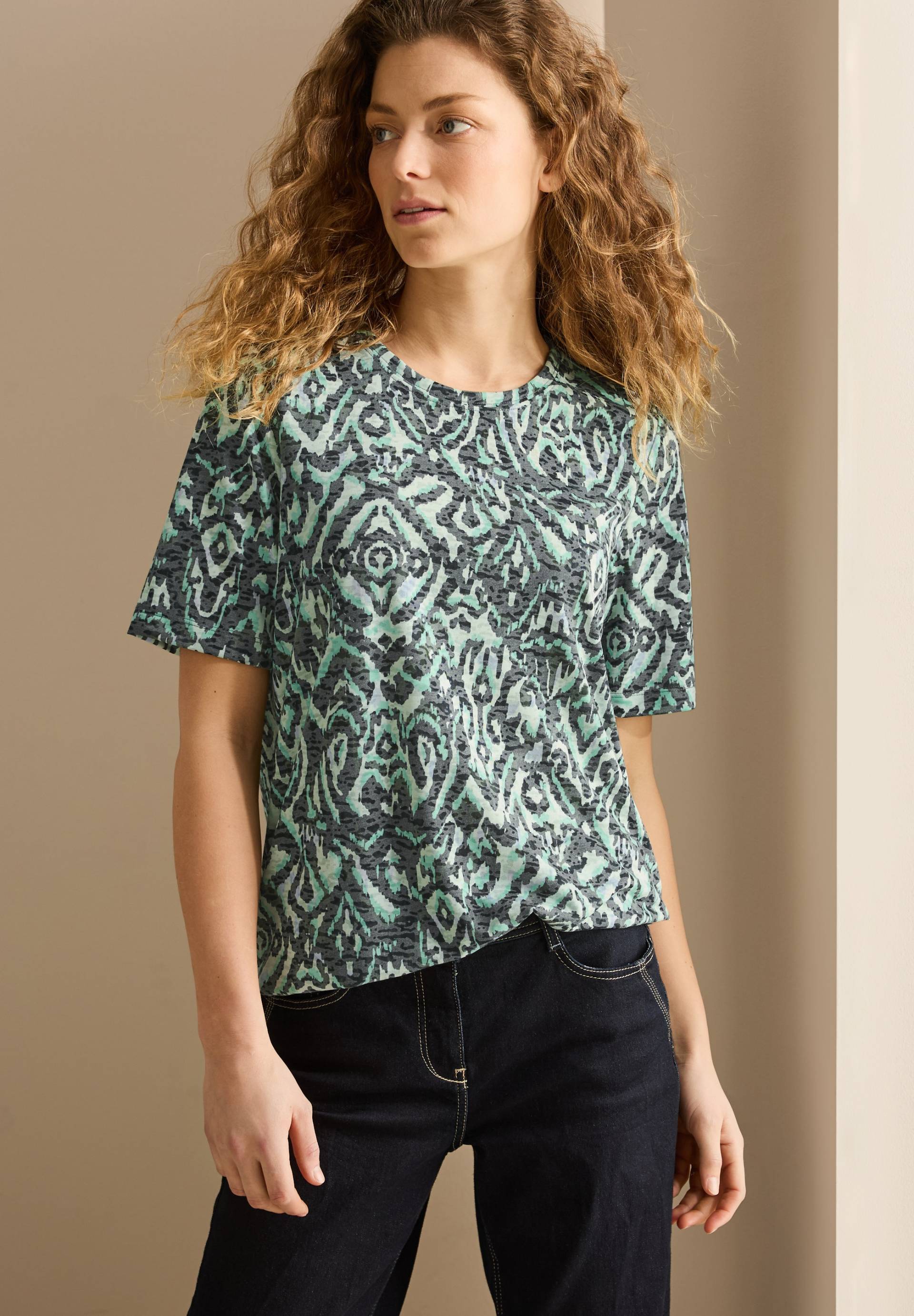 Cecil T-Shirt, mit All-Over Print von Cecil