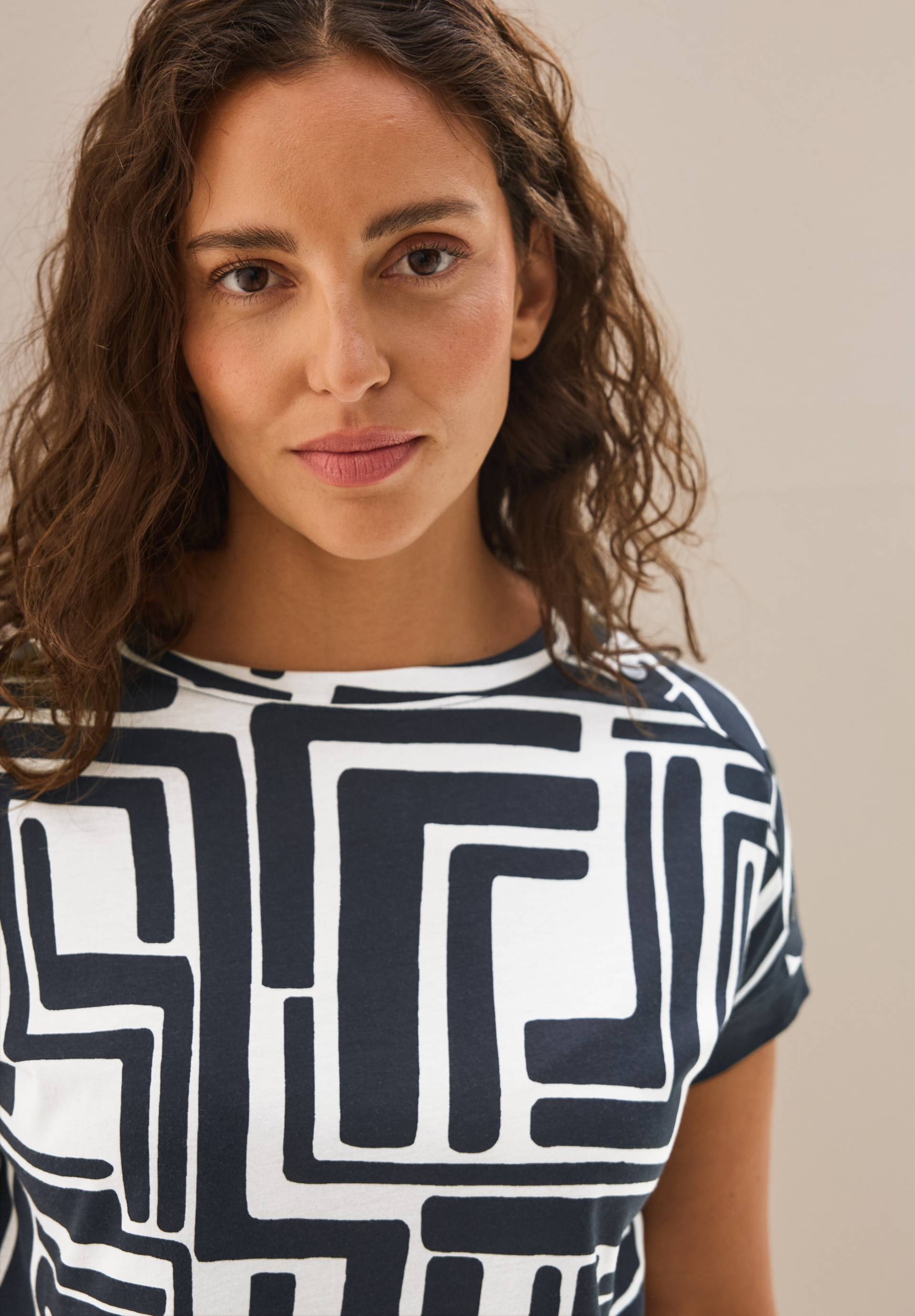 Cecil T-Shirt, mit All-Over Print von Cecil