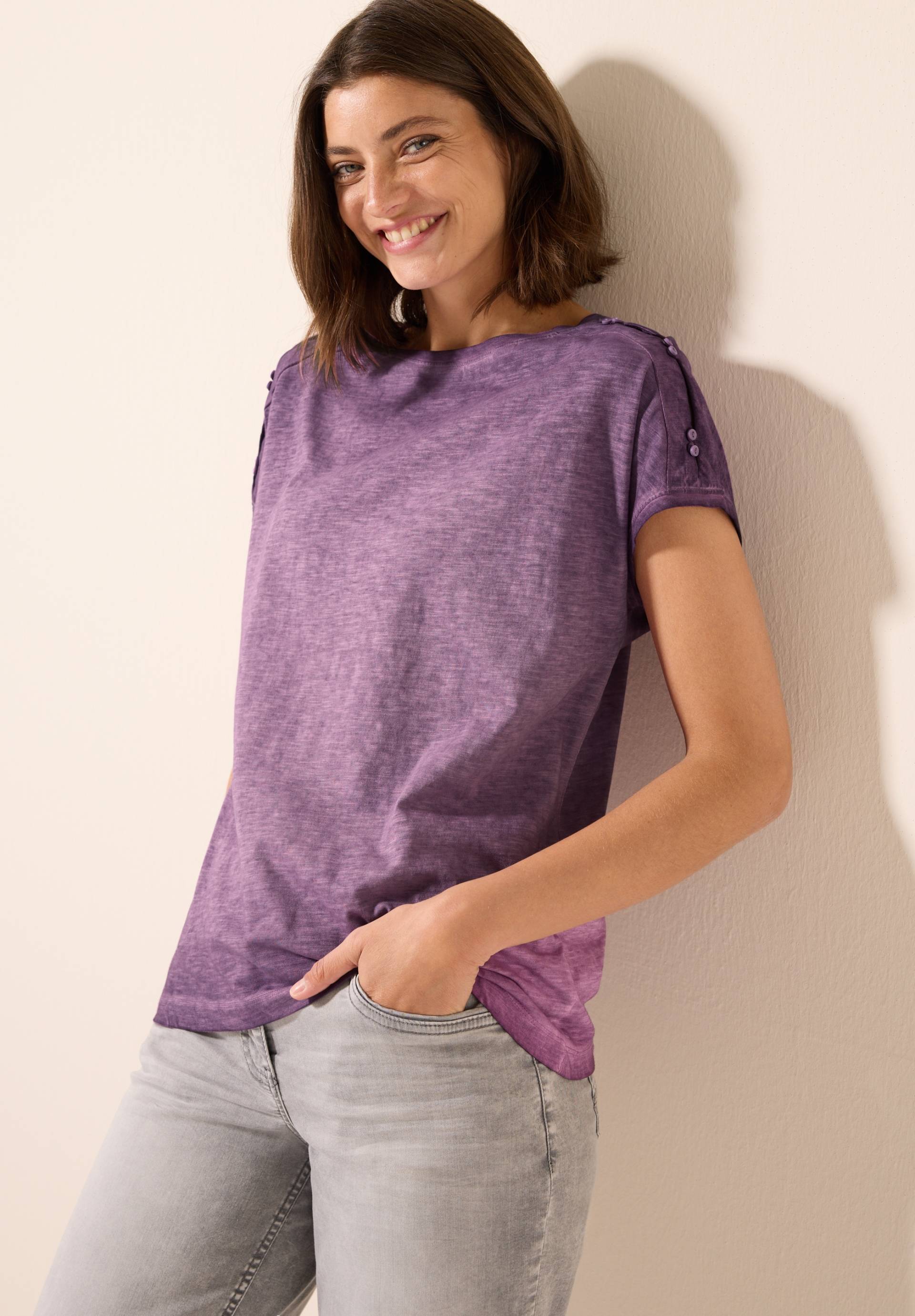 Cecil T-Shirt, mit Knopfdetail von Cecil