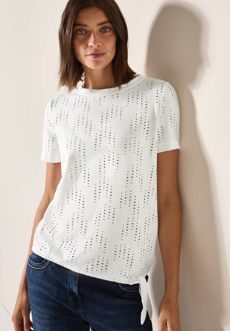 Cecil T-Shirt, mit Lochmuster von Cecil