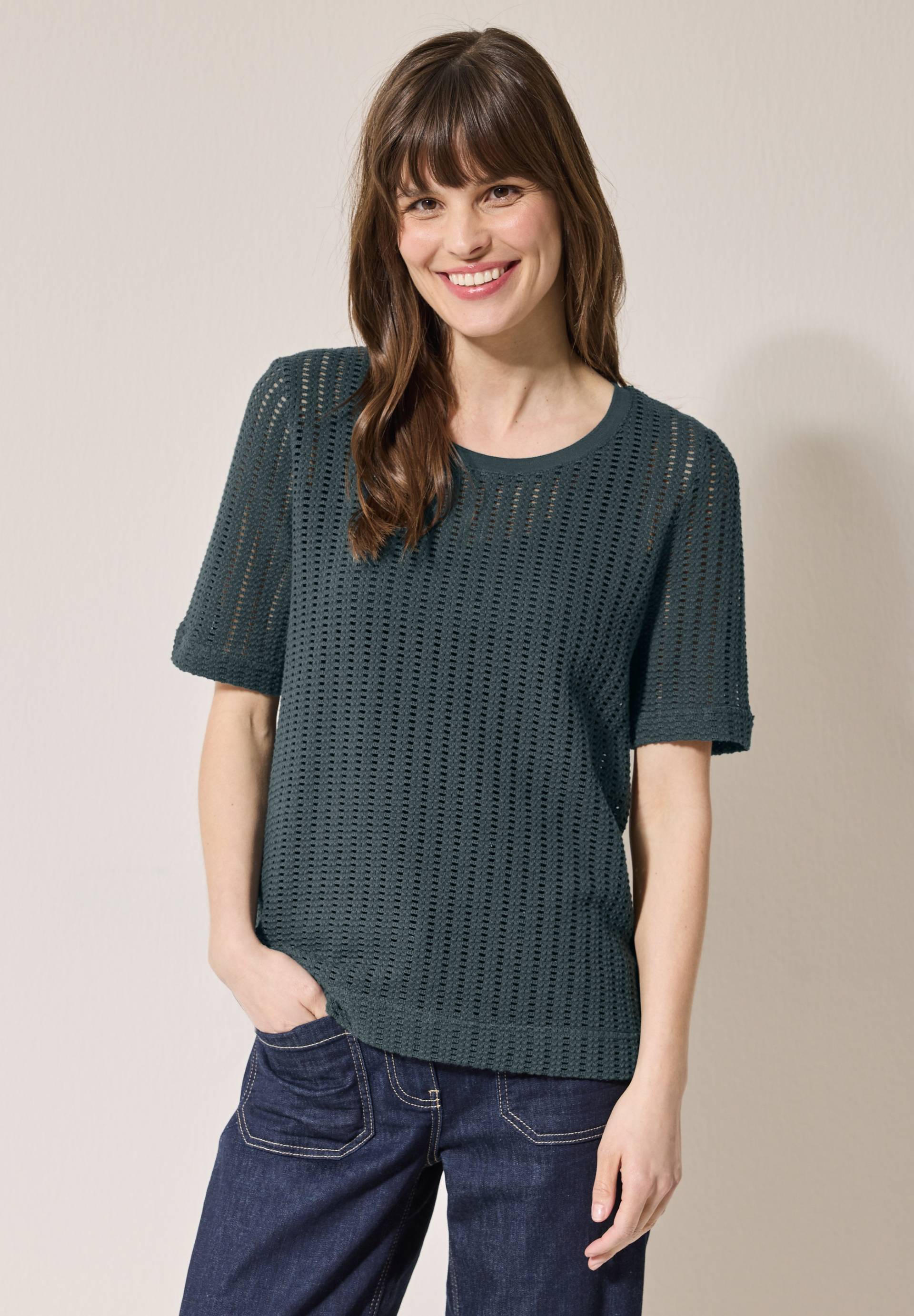 Cecil T-Shirt, mit Strickstruktur und Lochmuster Cecil T-Shirt, mit Strickstruktur und Lochmuster von Cecil