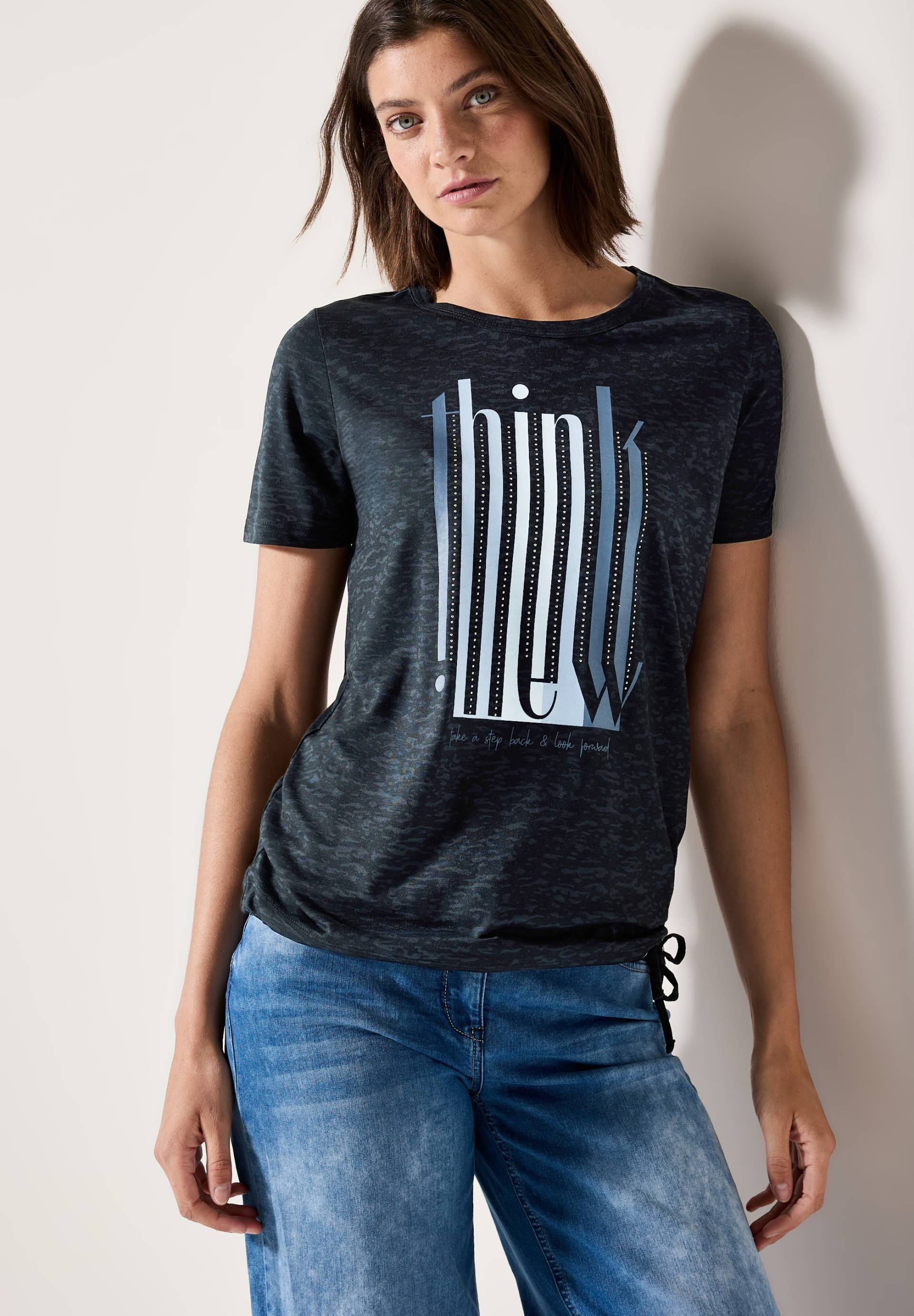 Cecil T-Shirt, mit Tunnelzug am Saum von Cecil