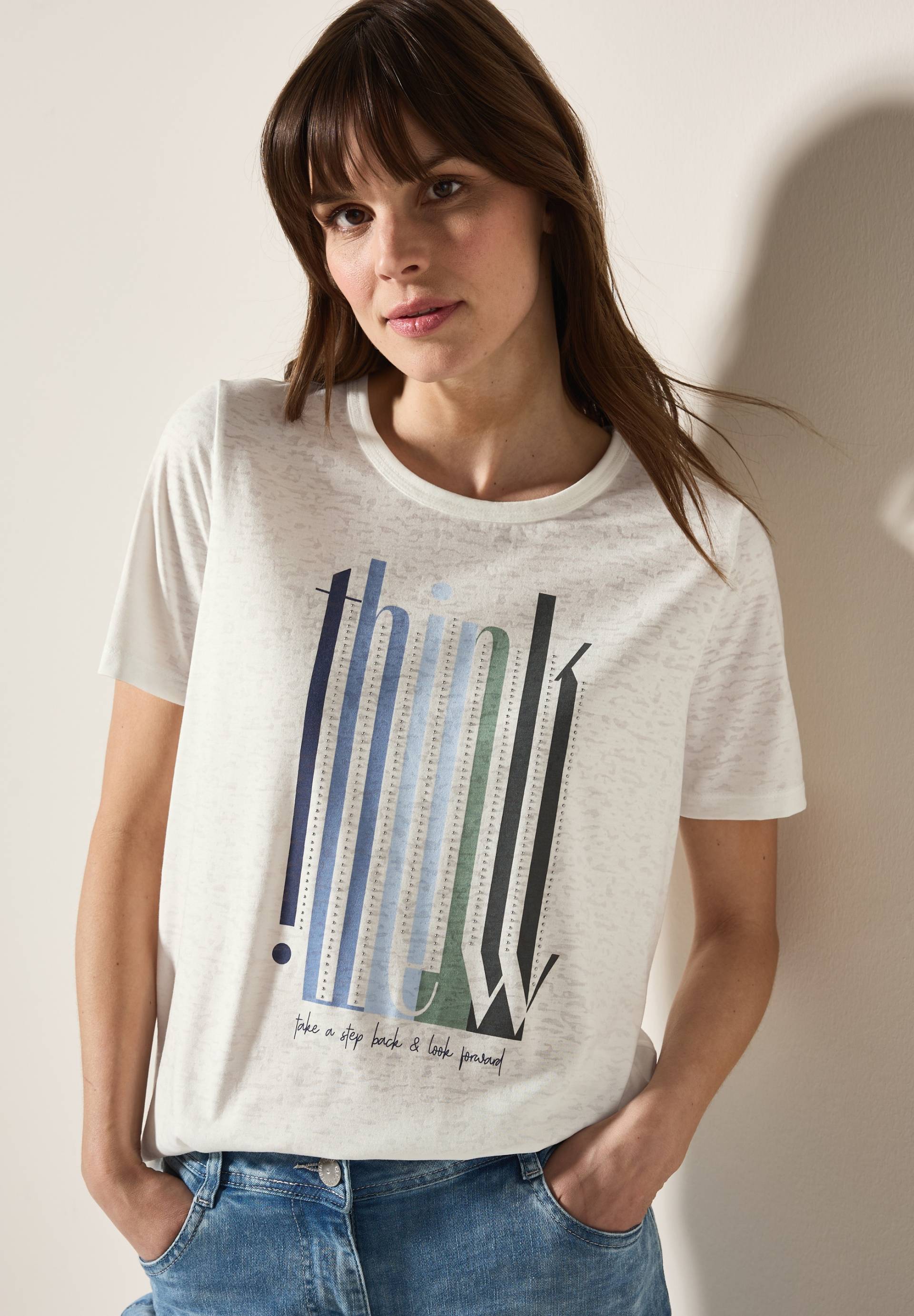 Cecil T-Shirt, mit Tunnelzug am Saum Cecil T-Shirt, mit Tunnelzug am Saum von Cecil