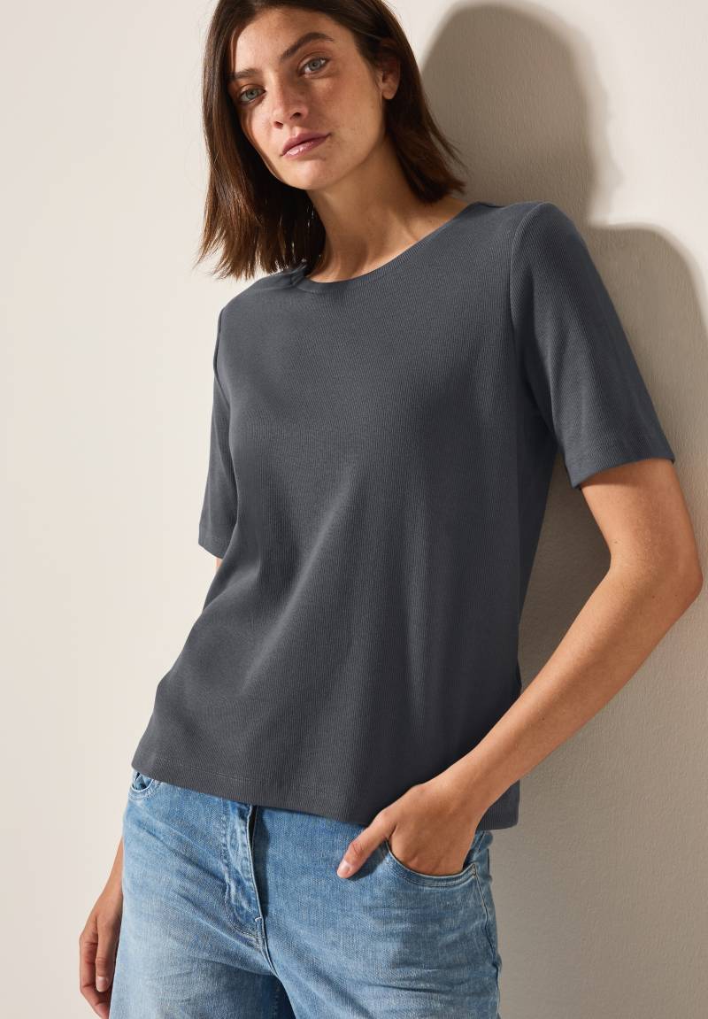 Cecil T-Shirt, mit feiner Ripp Struktur von Cecil