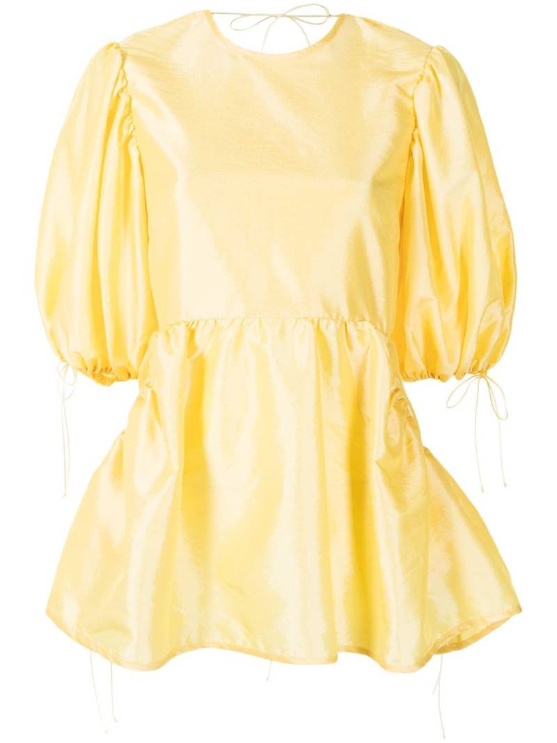 Cecilie Bahnsen Lulu peplum tunic top - Yellow von Cecilie Bahnsen