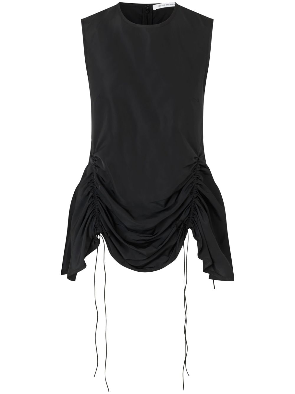 Cecilie Bahnsen Unika ruched-detailing top - Black von Cecilie Bahnsen