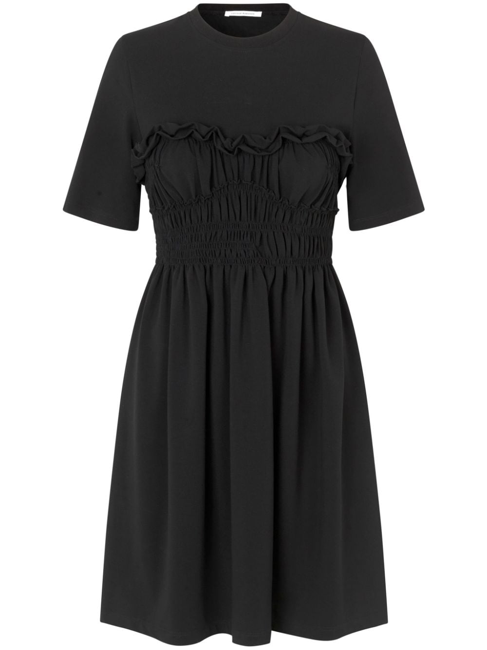 Cecilie Bahnsen Valencia smocked jersey dress - Black von Cecilie Bahnsen