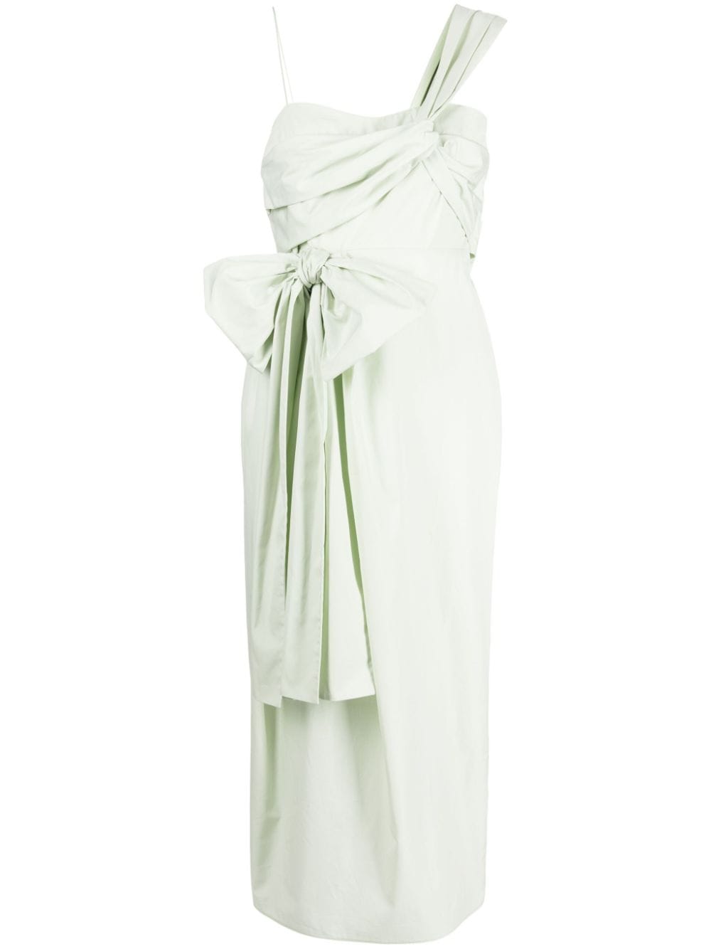Cecilie Bahnsen Valentina asymmetric cotton dress - Green von Cecilie Bahnsen