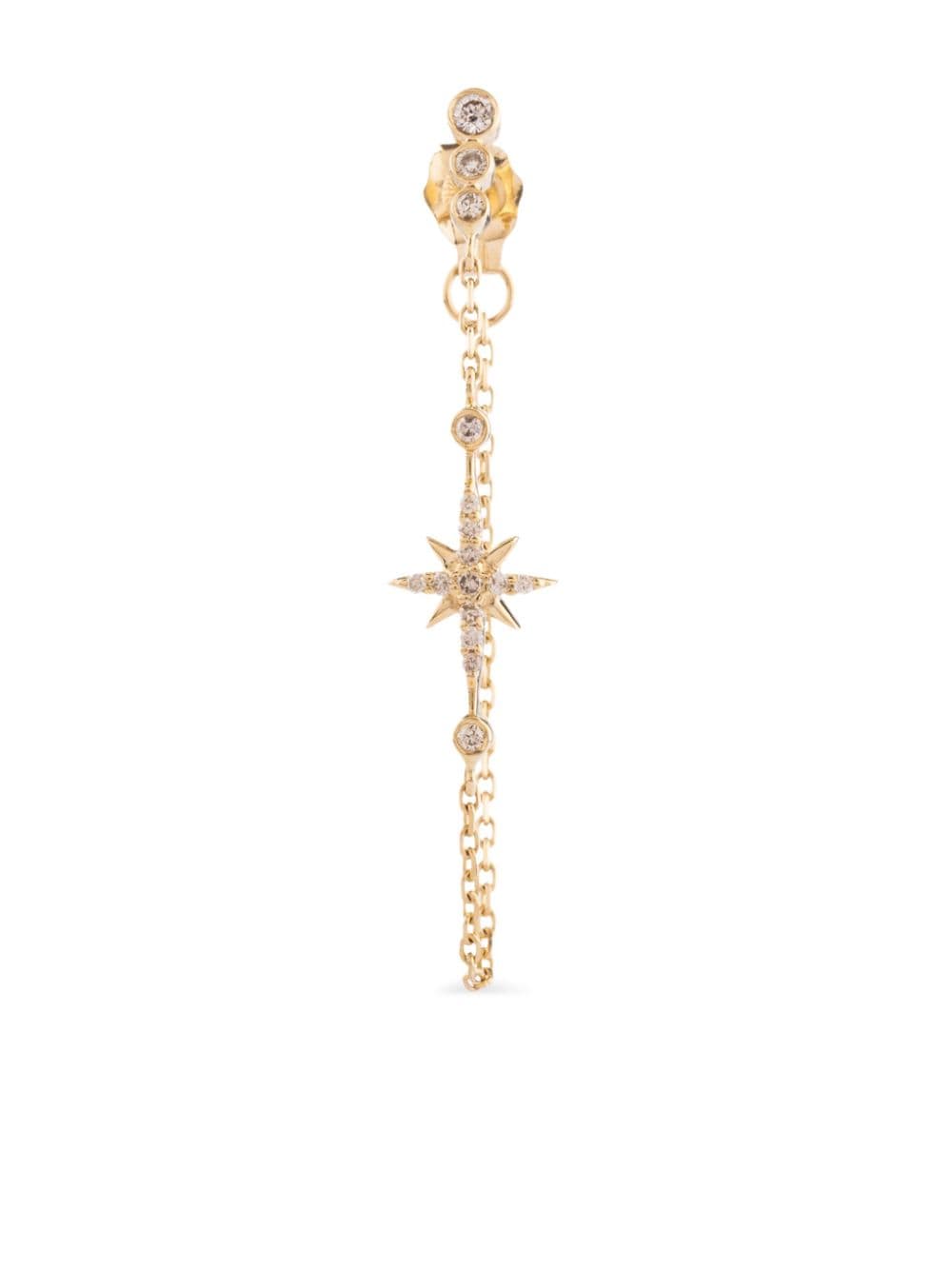 Celine Daoust 14kt yellow gold North Star diamond earring von Celine Daoust