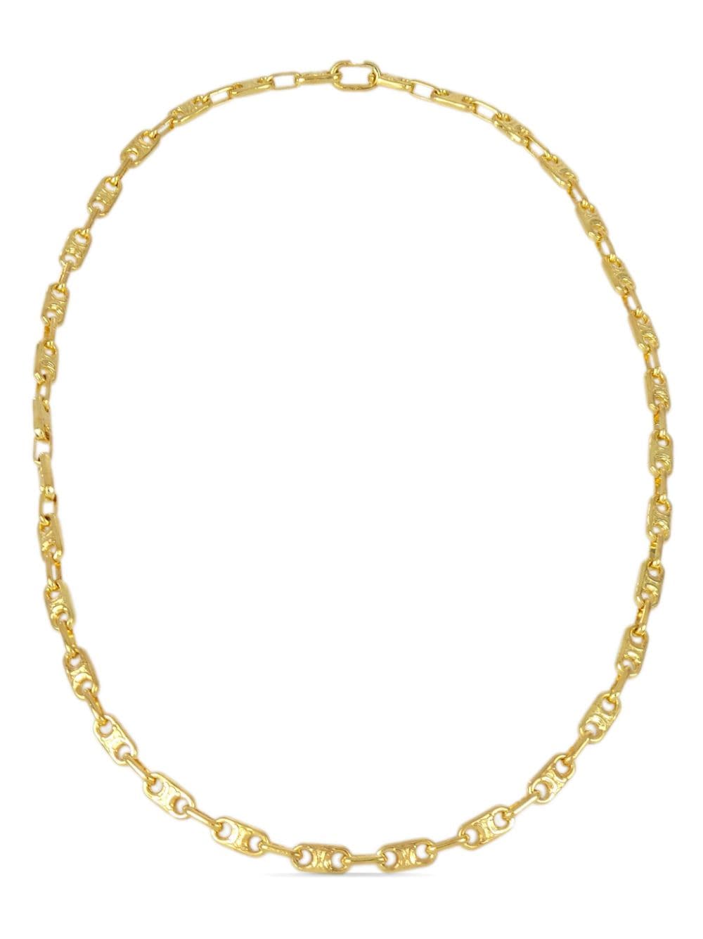 Céline Pre-Owned 1980-2000 Macadam chain necklace - Gold von Céline Pre-Owned