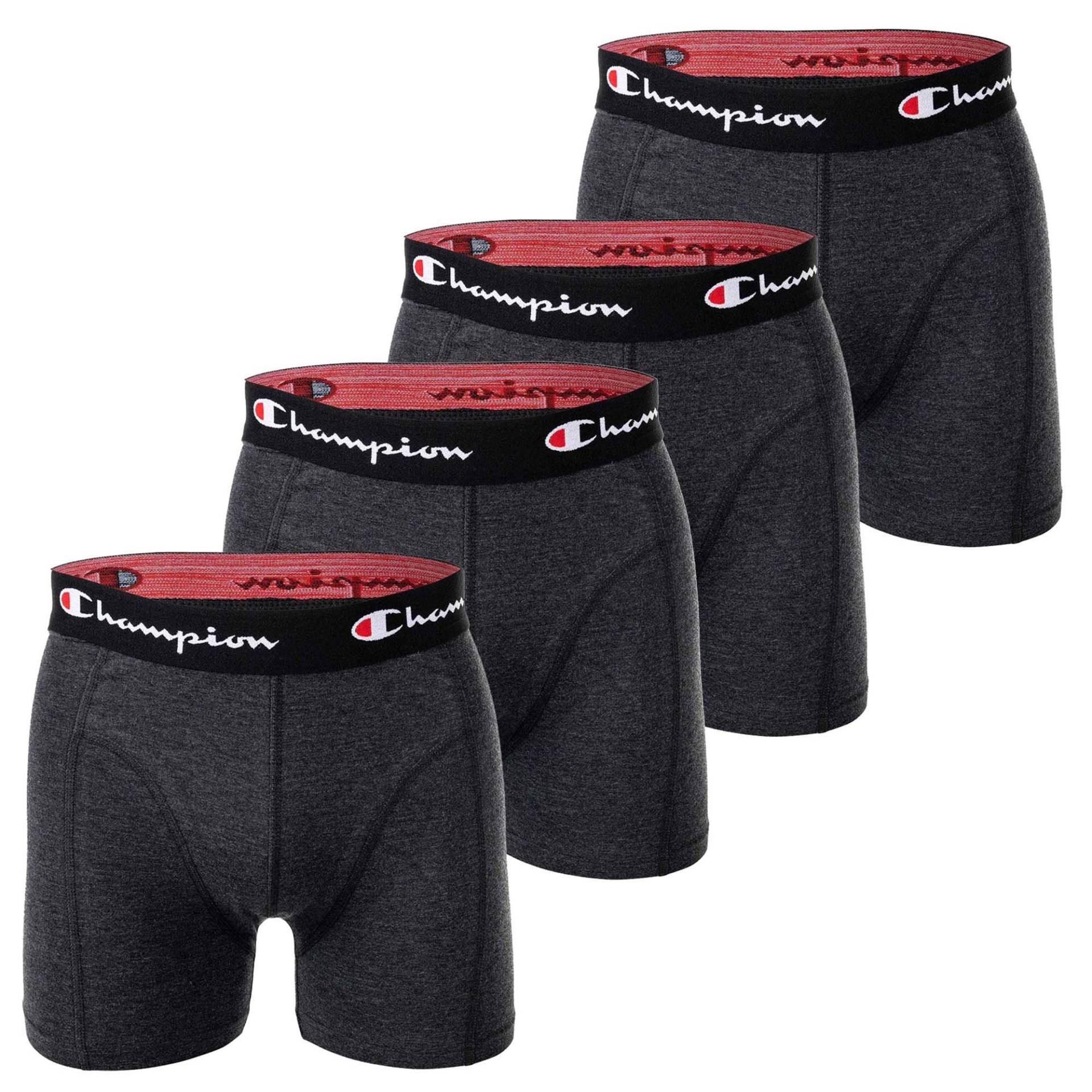 Boxershort 4er Pack Stretch Herren Mediumgrau M von Champion