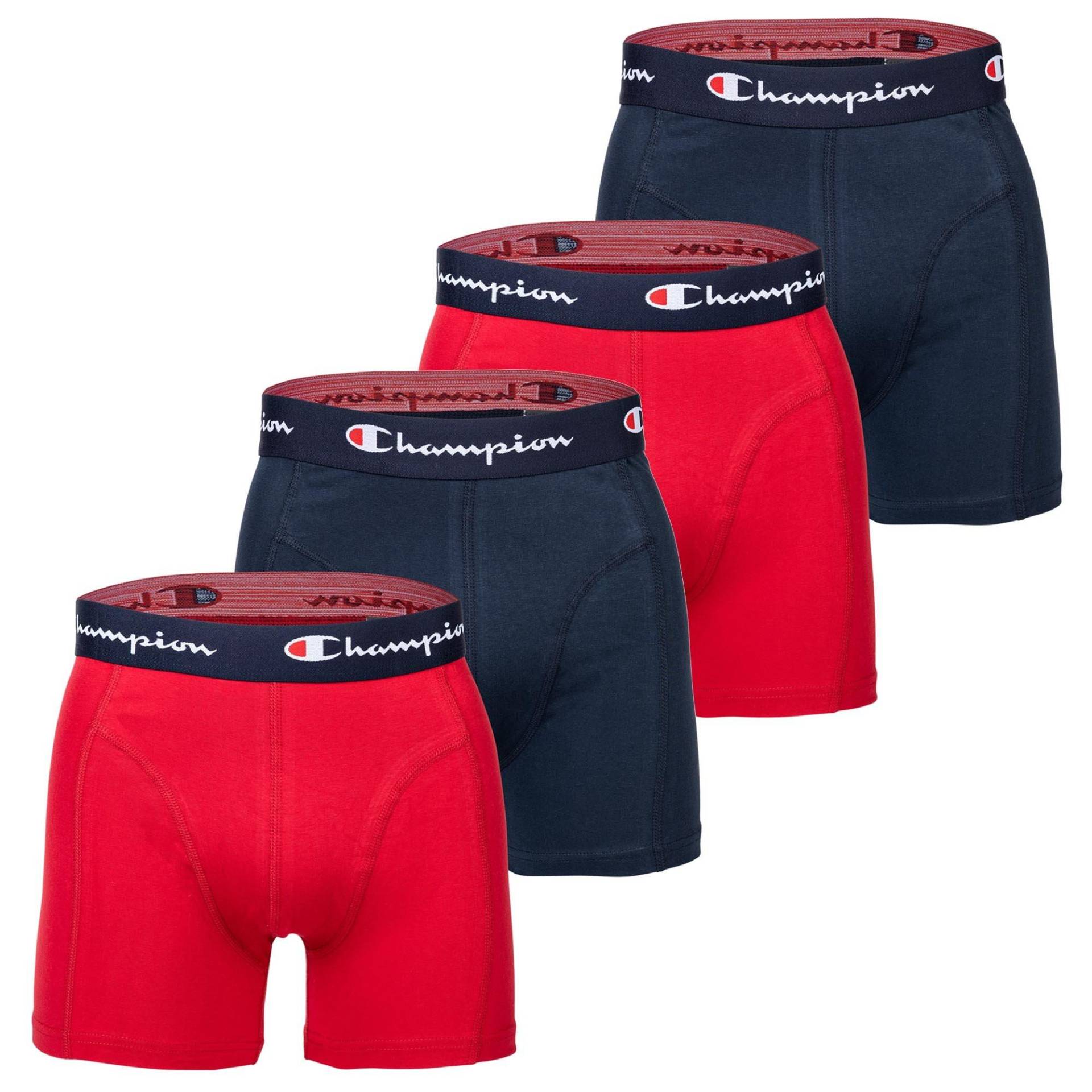 Boxershort 4er Pack Stretch Herren Rot M von Champion