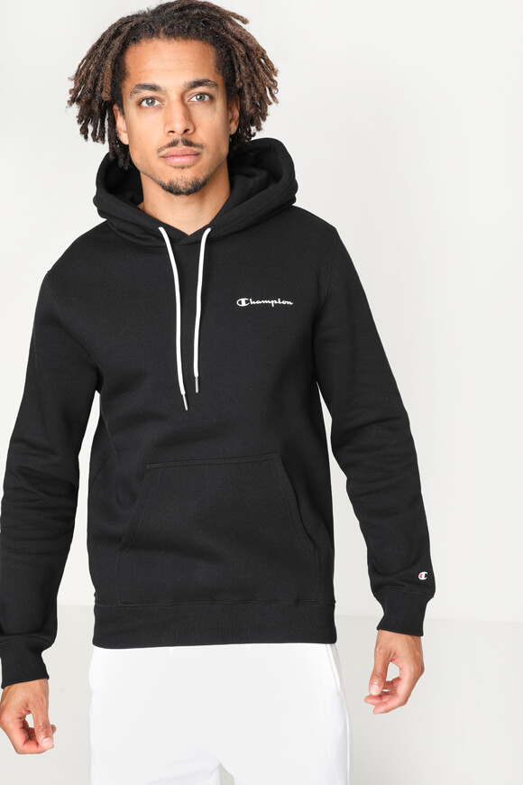 Champion Kapuzensweatshirt | Schwarz + Weiss | Herren  | L von Champion