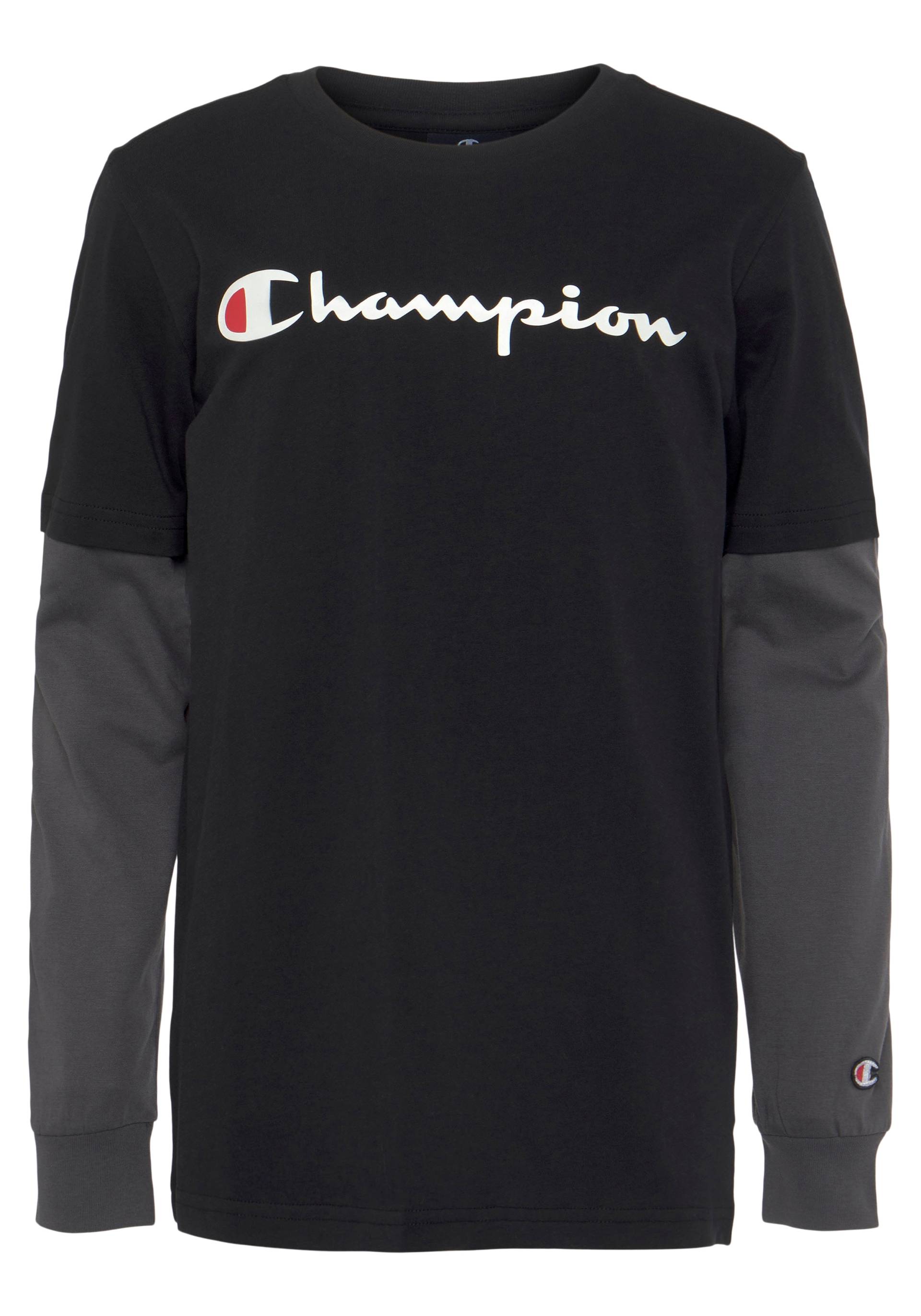 Champion Langarmshirt »Classic Long Sleeve large Logo - für Kinder« von Champion