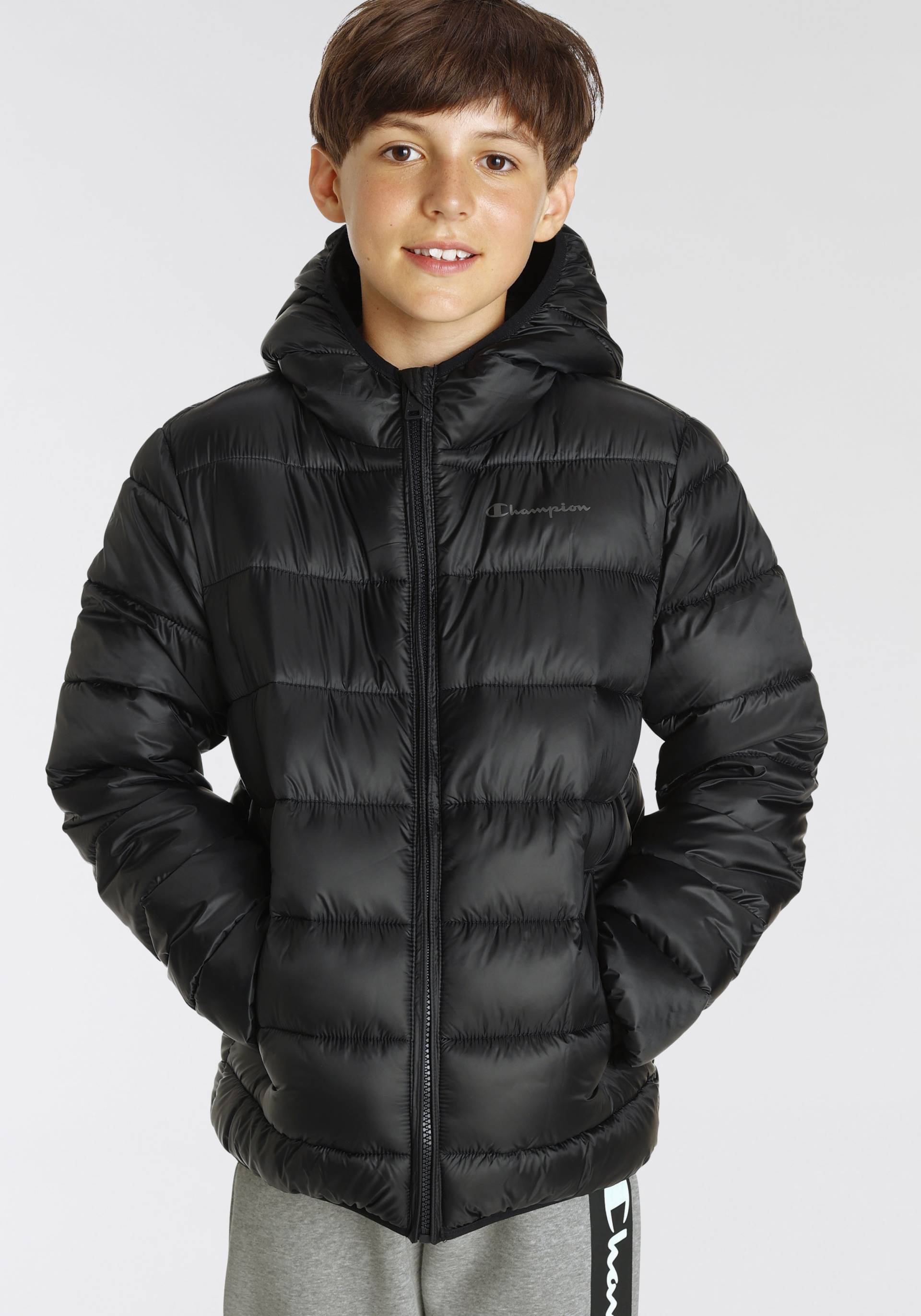 Champion Steppjacke »Outdoor Hooded Jacket - für Kinder«, mit Kapuze von Champion