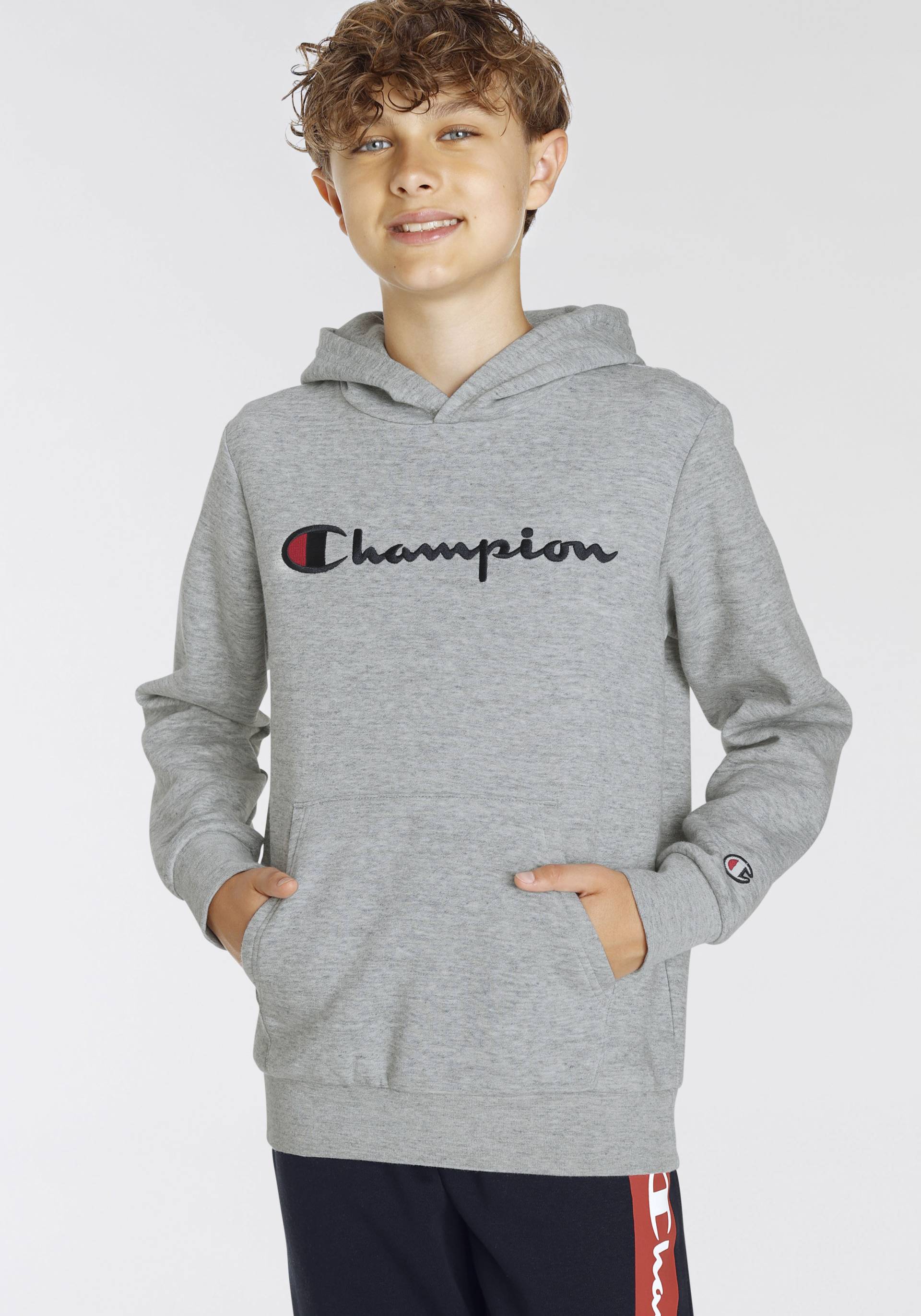 Champion Sweatshirt »Classic Hooded Sweatshirt large Logo - für Kinder« von Champion