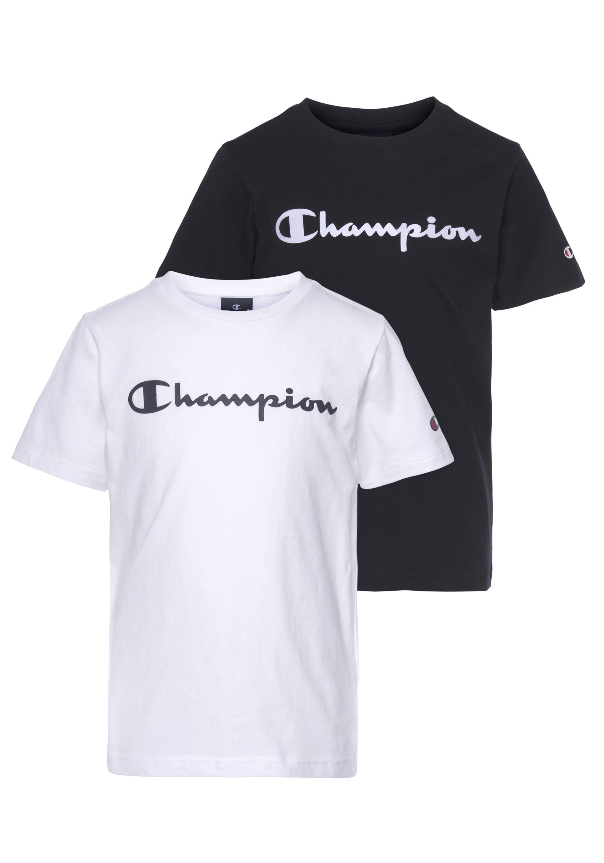 Champion T-Shirt, (Packung, 2 tlg.), Doppelpack für Kinder von Champion