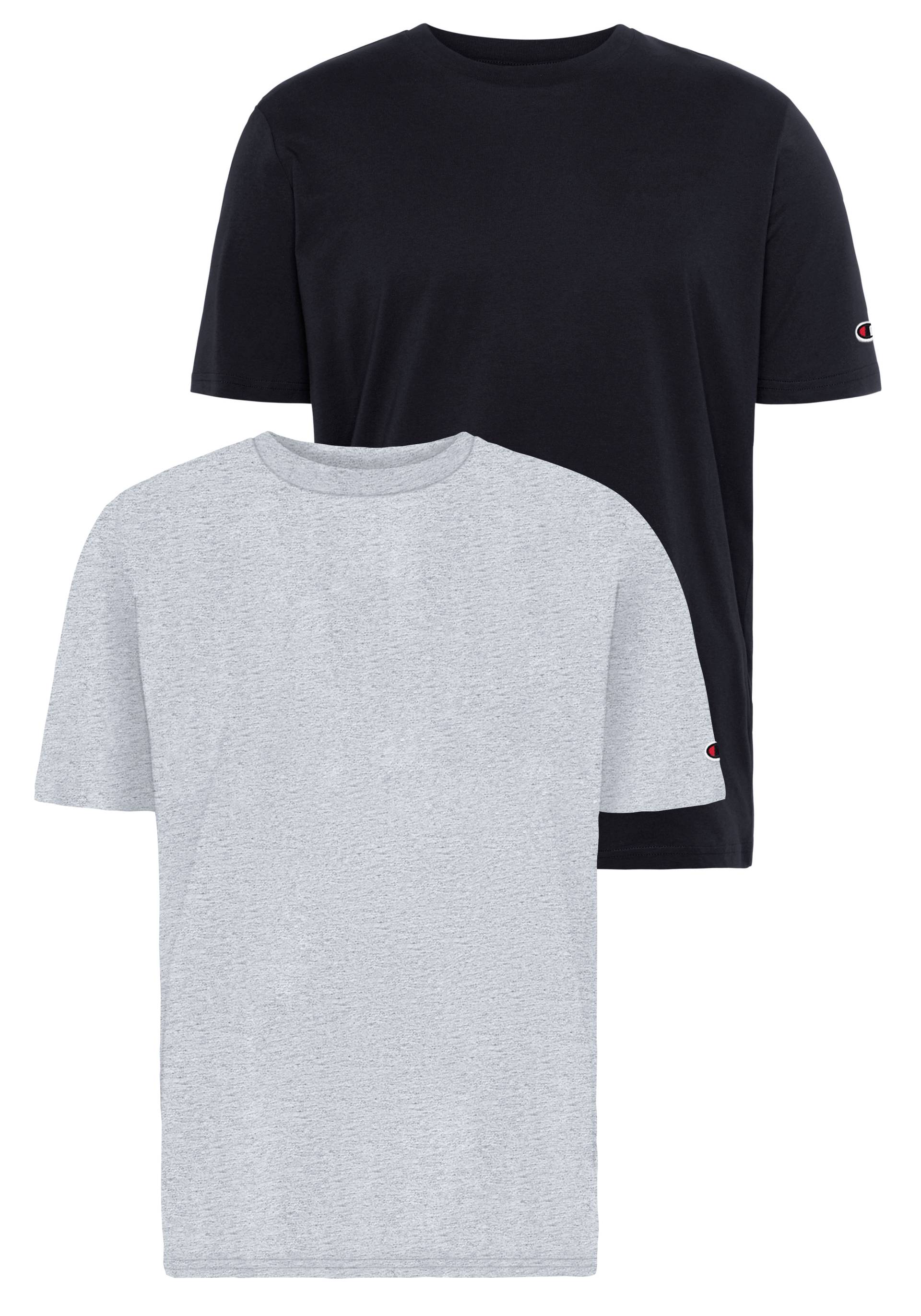Champion T-Shirt, (Packung, 2 tlg.), Basic Shirt, Doppelpack von Champion