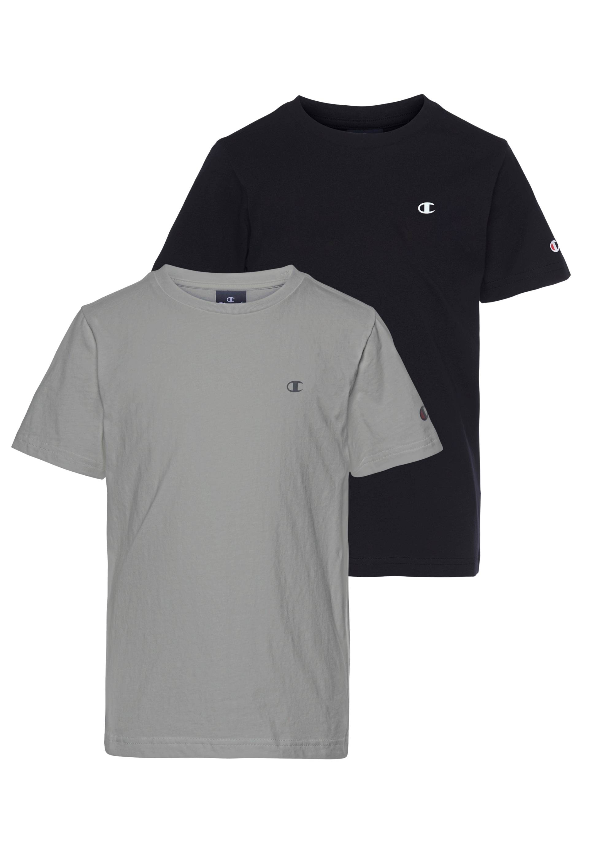 Champion T-Shirt »Basic 2pack Crew-Neck - für Kinder«, (Packung, 2 tlg.) von Champion