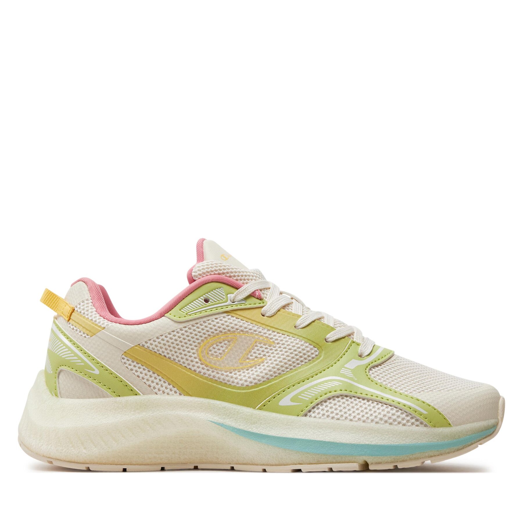 Sneakers Champion Vibe Low Cut Shoe S11672-CHA-YS015 Sand/Green/Yellow/Pink von Champion