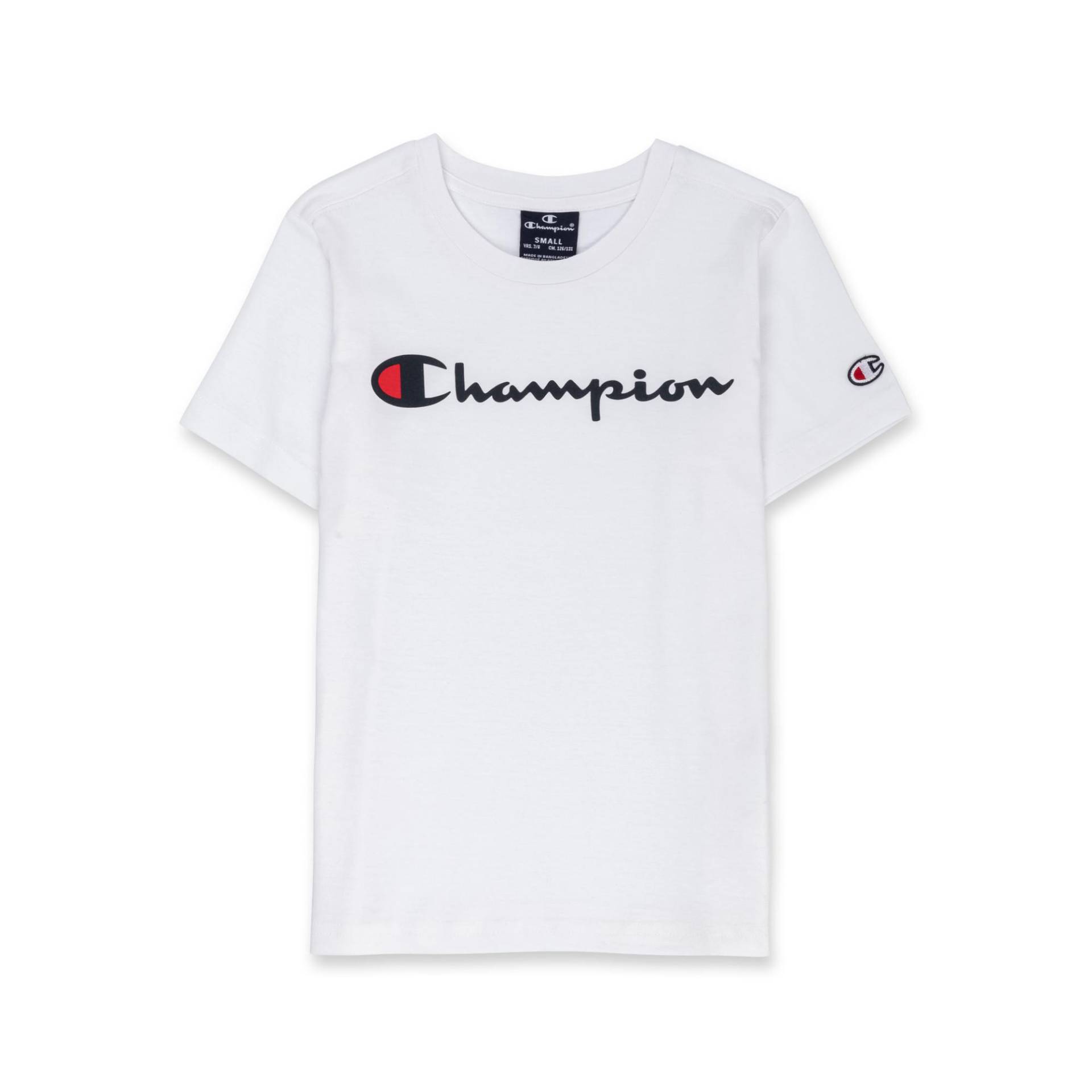 T-shirt, Kurzarm Jungen Weiss XXL von Champion