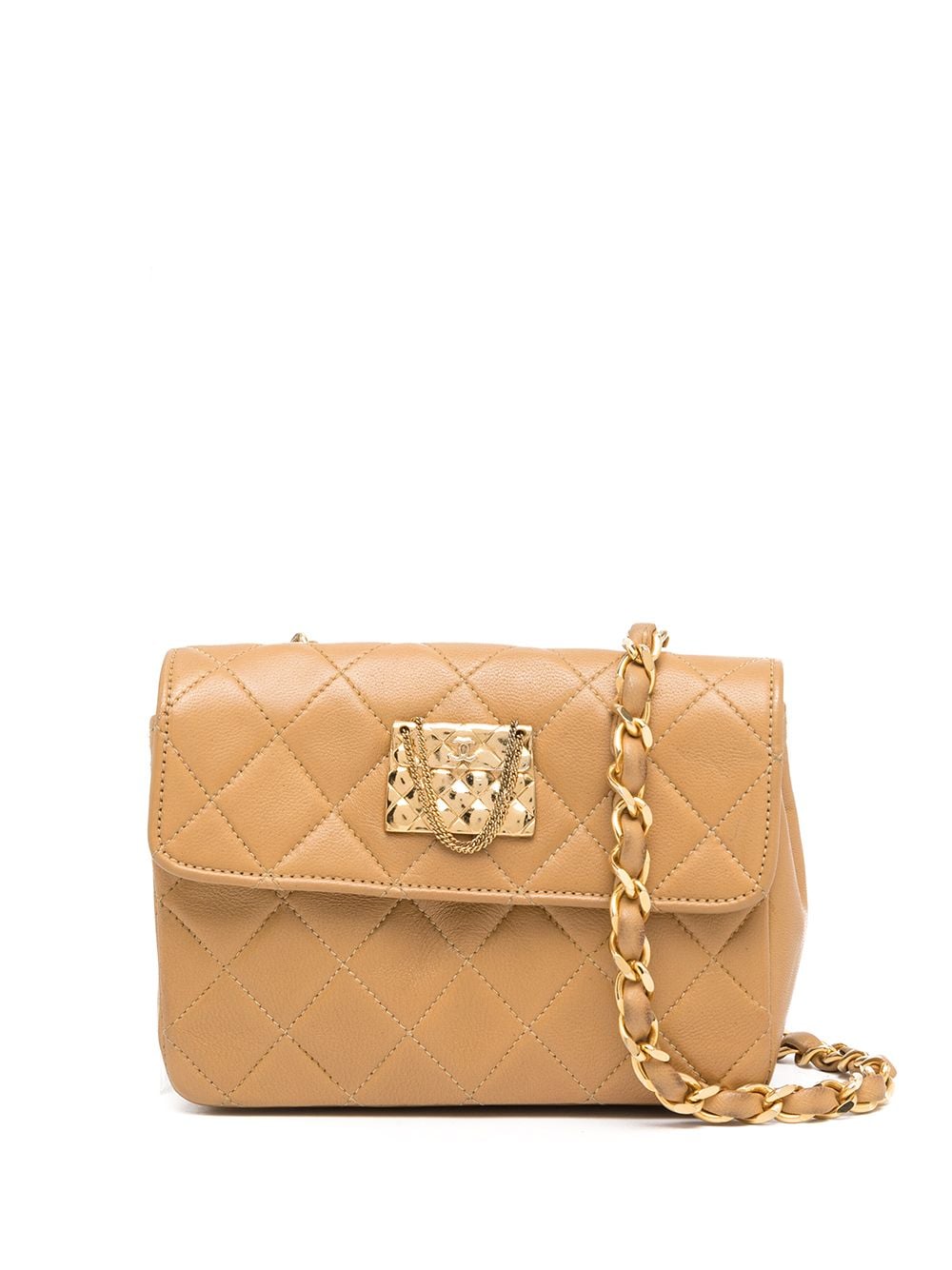CHANEL Pre-Owned 1985-1993 diamond-quilted mini bag - Brown von CHANEL Pre-Owned
