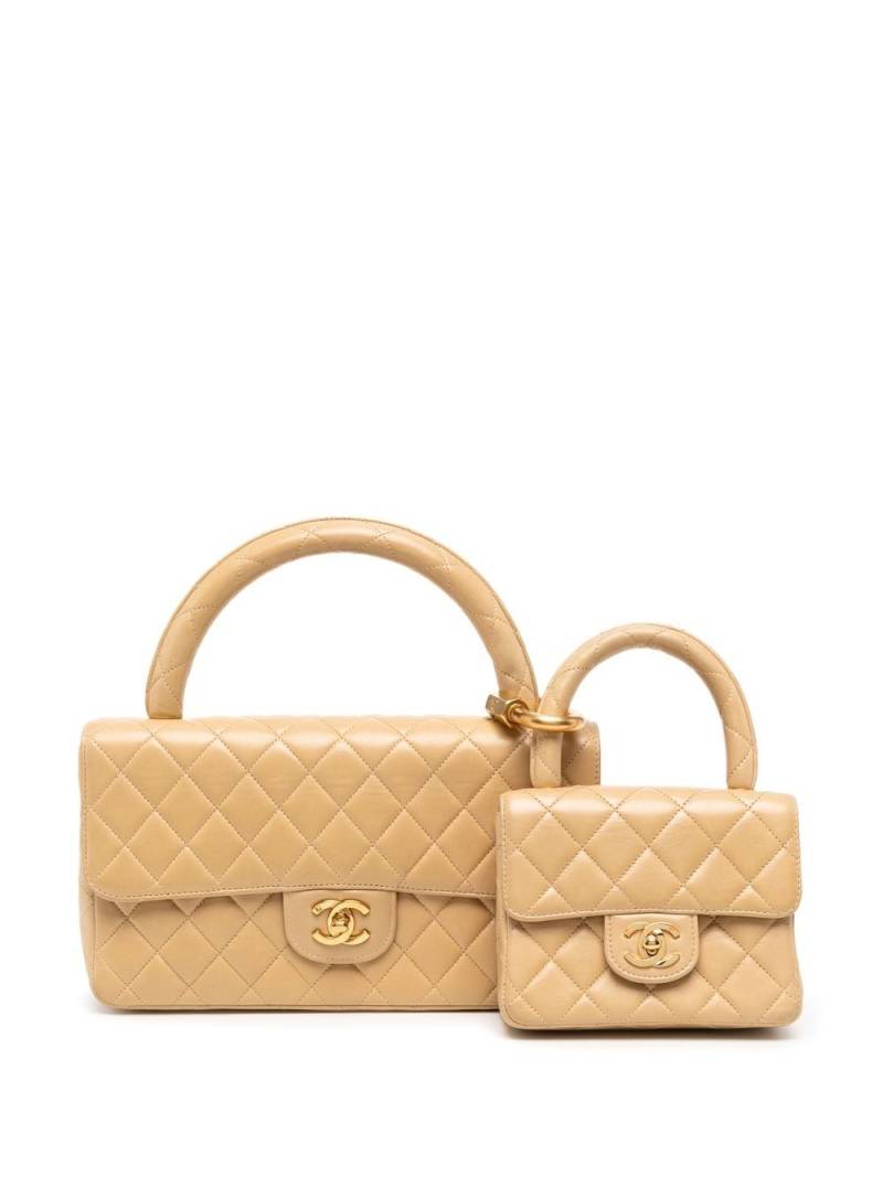CHANEL Pre-Owned 1992 Classic Flap two-piece bag set - Yellow von CHANEL Pre-Owned