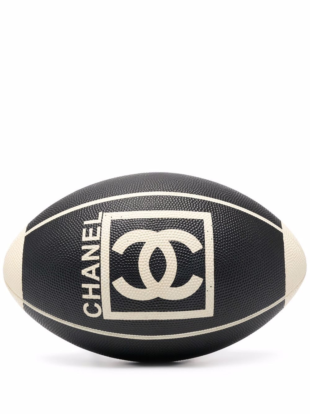CHANEL Pre-Owned 2000s CC logo rugby ball - Black von CHANEL Pre-Owned