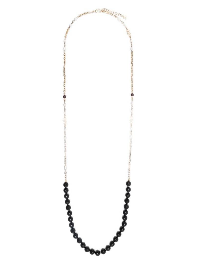 CHANEL Pre-Owned 2000s bead-embellished long necklace - Black von CHANEL Pre-Owned