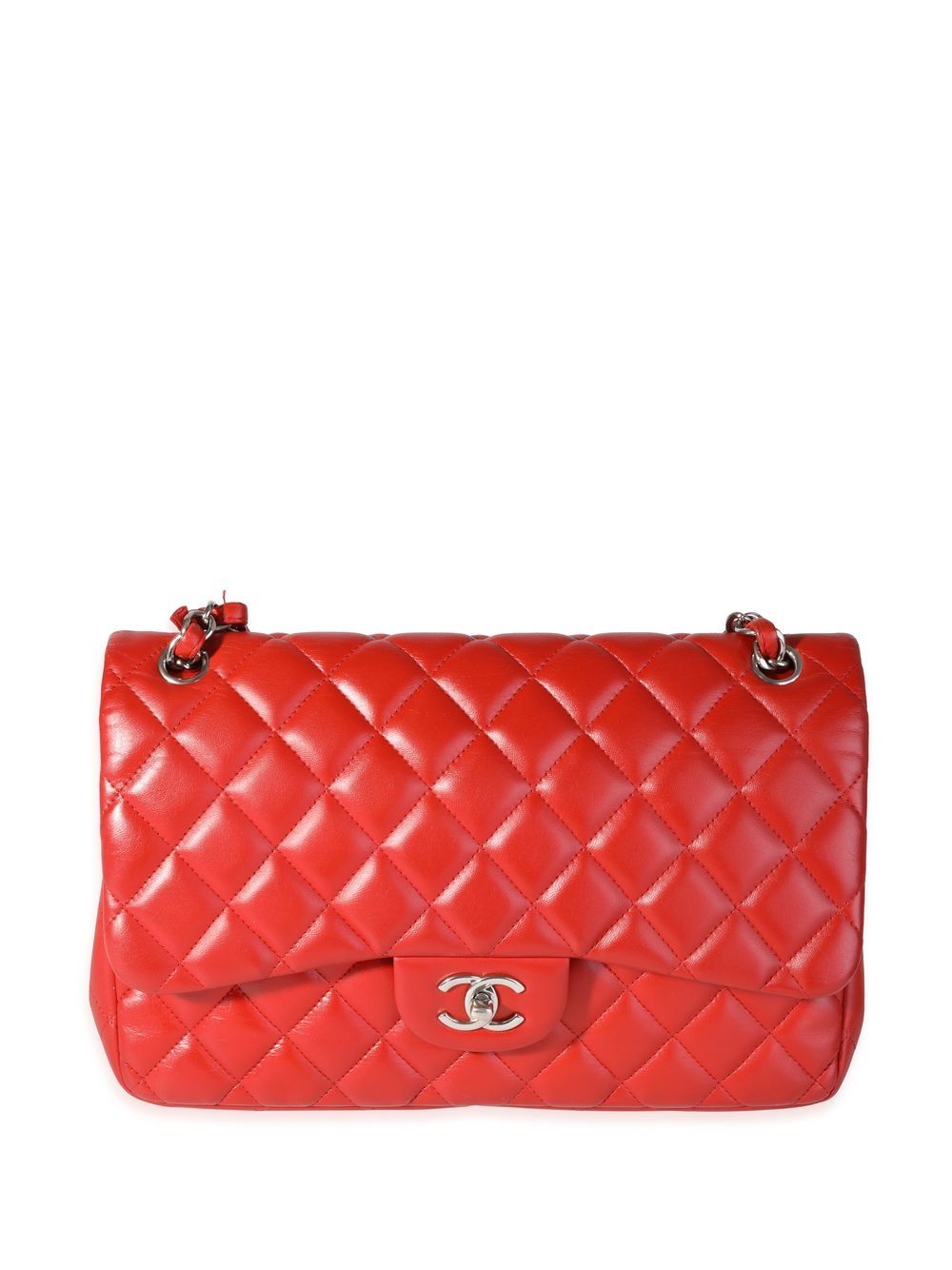 CHANEL Pre-Owned Jumbo Double Flap shoulder bag - Red von CHANEL Pre-Owned