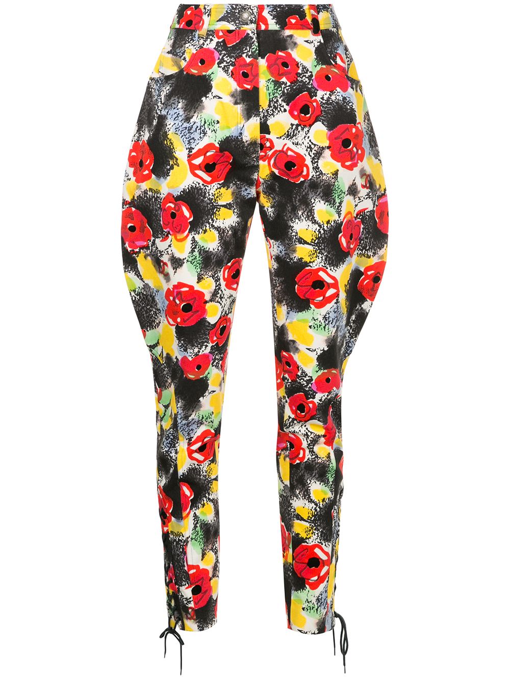 CHANEL Pre-Owned 1997 floral tailored trousers - Multicolour von CHANEL Pre-Owned