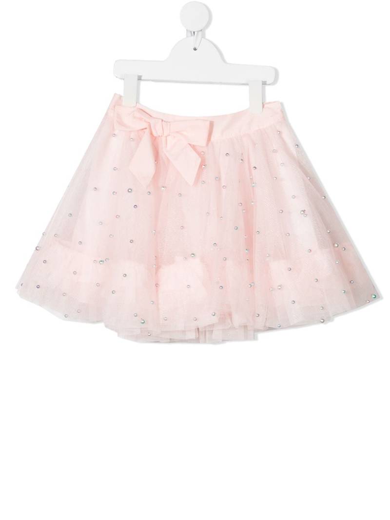 Charabia ribbon tie tulle skirt - Pink von Charabia