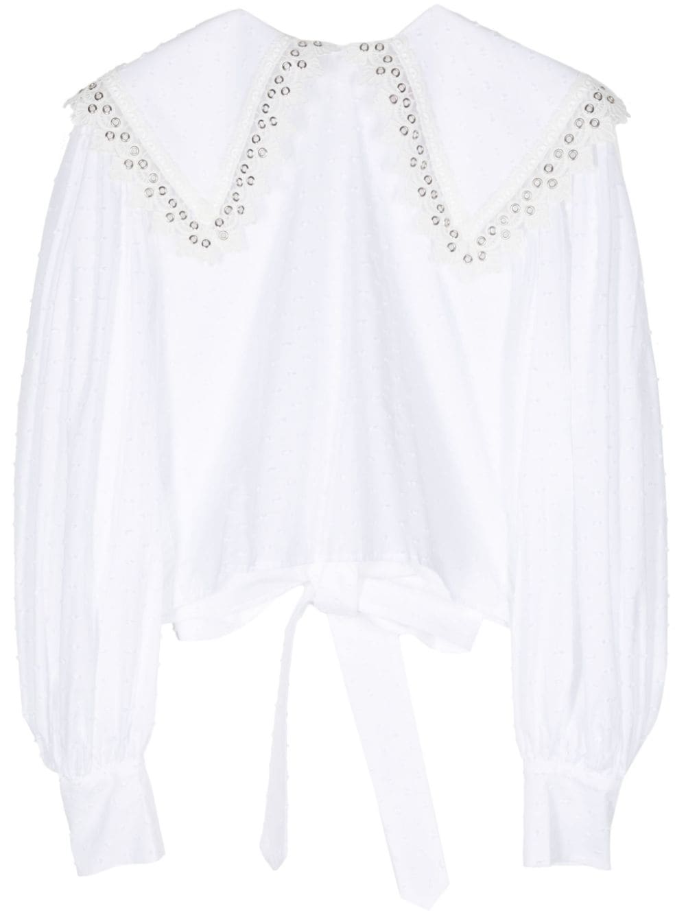 Charles Jeffrey Loverboy Babydoll cotton blouse - White von Charles Jeffrey Loverboy