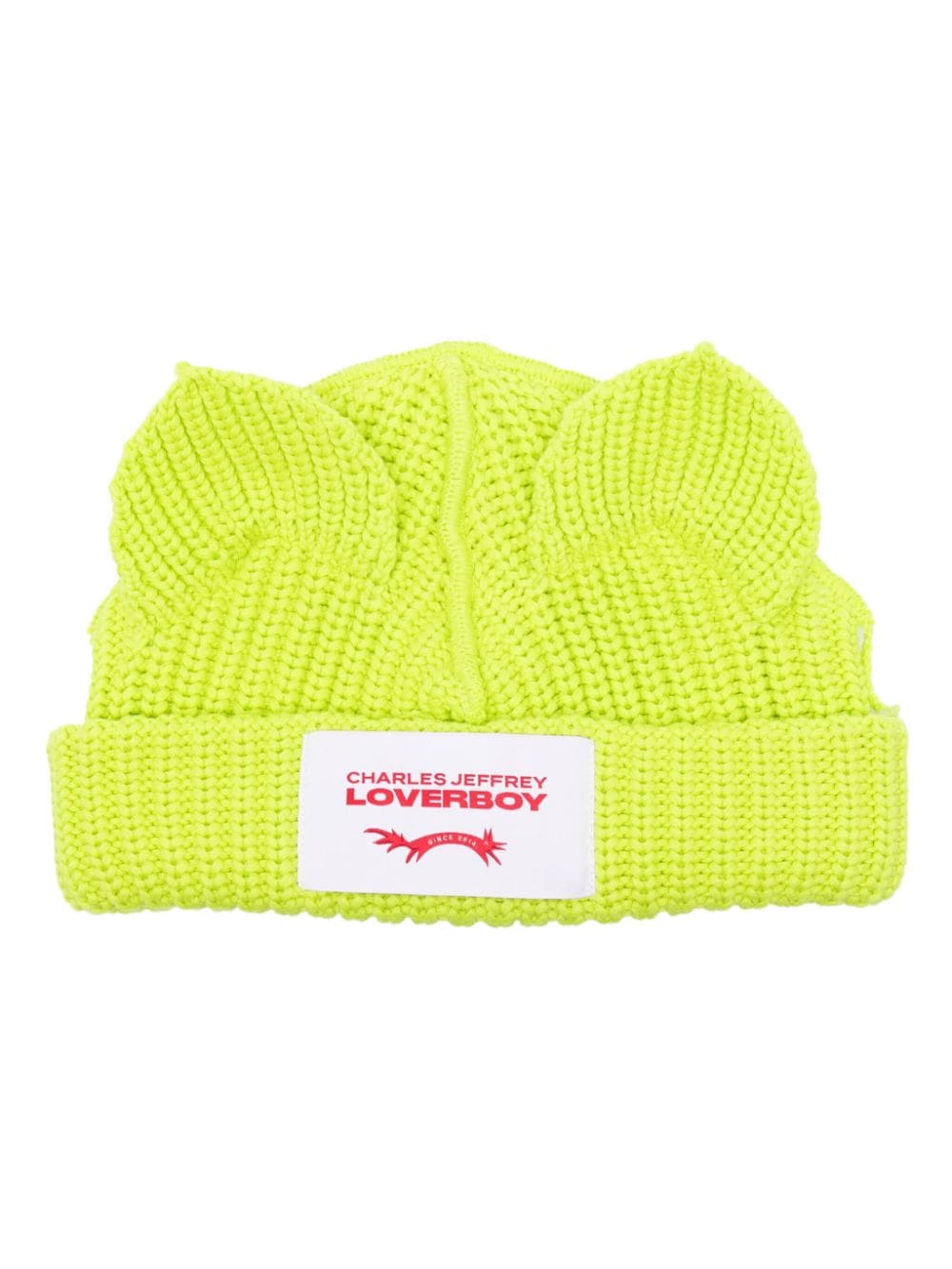 Charles Jeffrey Loverboy Chunky Ears cotton beanie - Green von Charles Jeffrey Loverboy