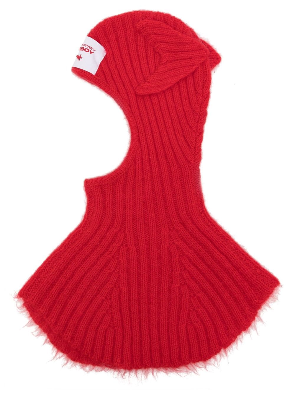 Charles Jeffrey Loverboy Chunky Ears knit baclava - Red von Charles Jeffrey Loverboy