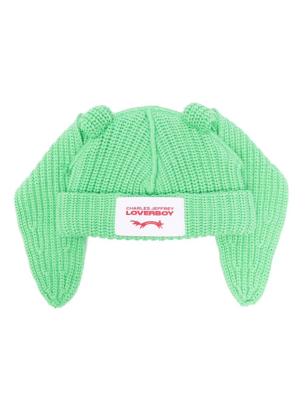 Charles Jeffrey Loverboy Chunky Rabbit beanie - Green von Charles Jeffrey Loverboy