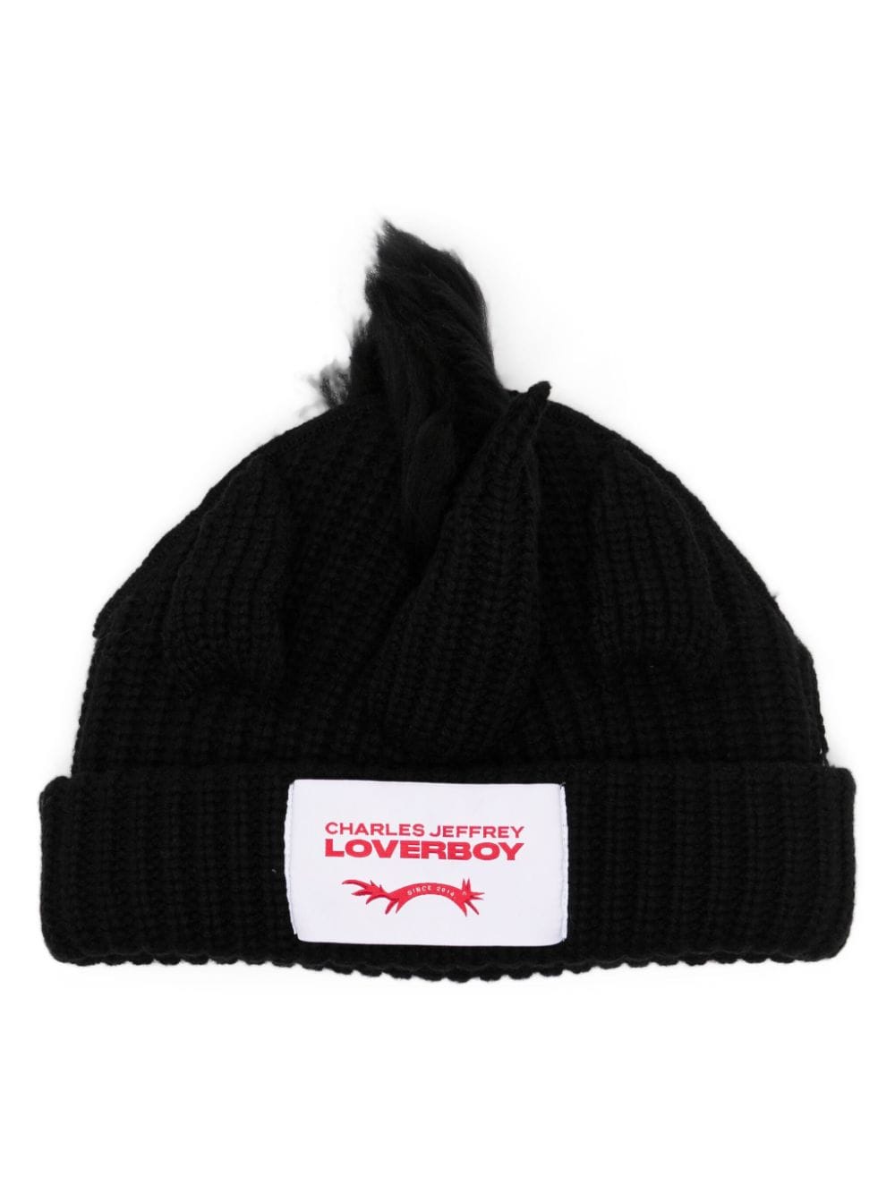 Charles Jeffrey Loverboy Chunky Unicorn cotton beanie - Black von Charles Jeffrey Loverboy