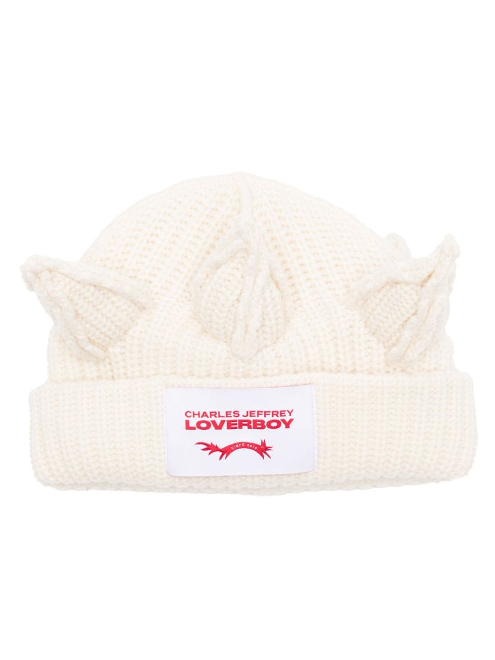Charles Jeffrey Loverboy Crown chunky-knit beanie - White von Charles Jeffrey Loverboy