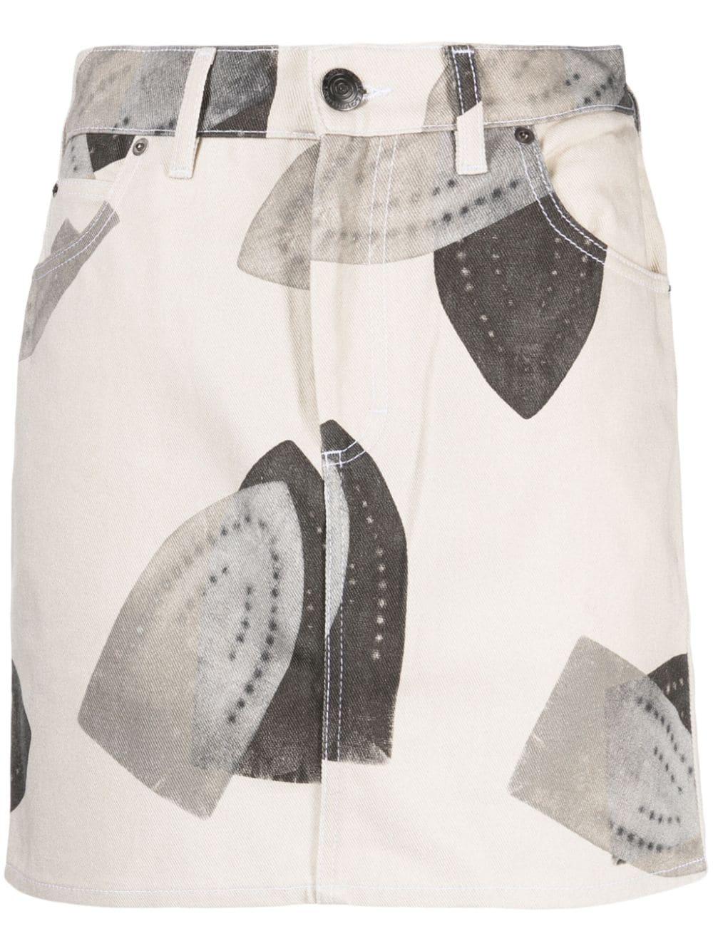 Charles Jeffrey Loverboy iron-print cotton skirt - Neutrals von Charles Jeffrey Loverboy