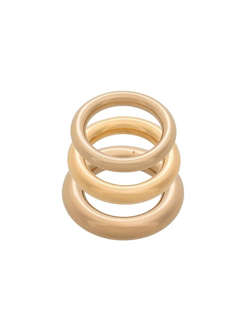 Charlotte Chesnais Brahma set of rings - Metallic von Charlotte Chesnais